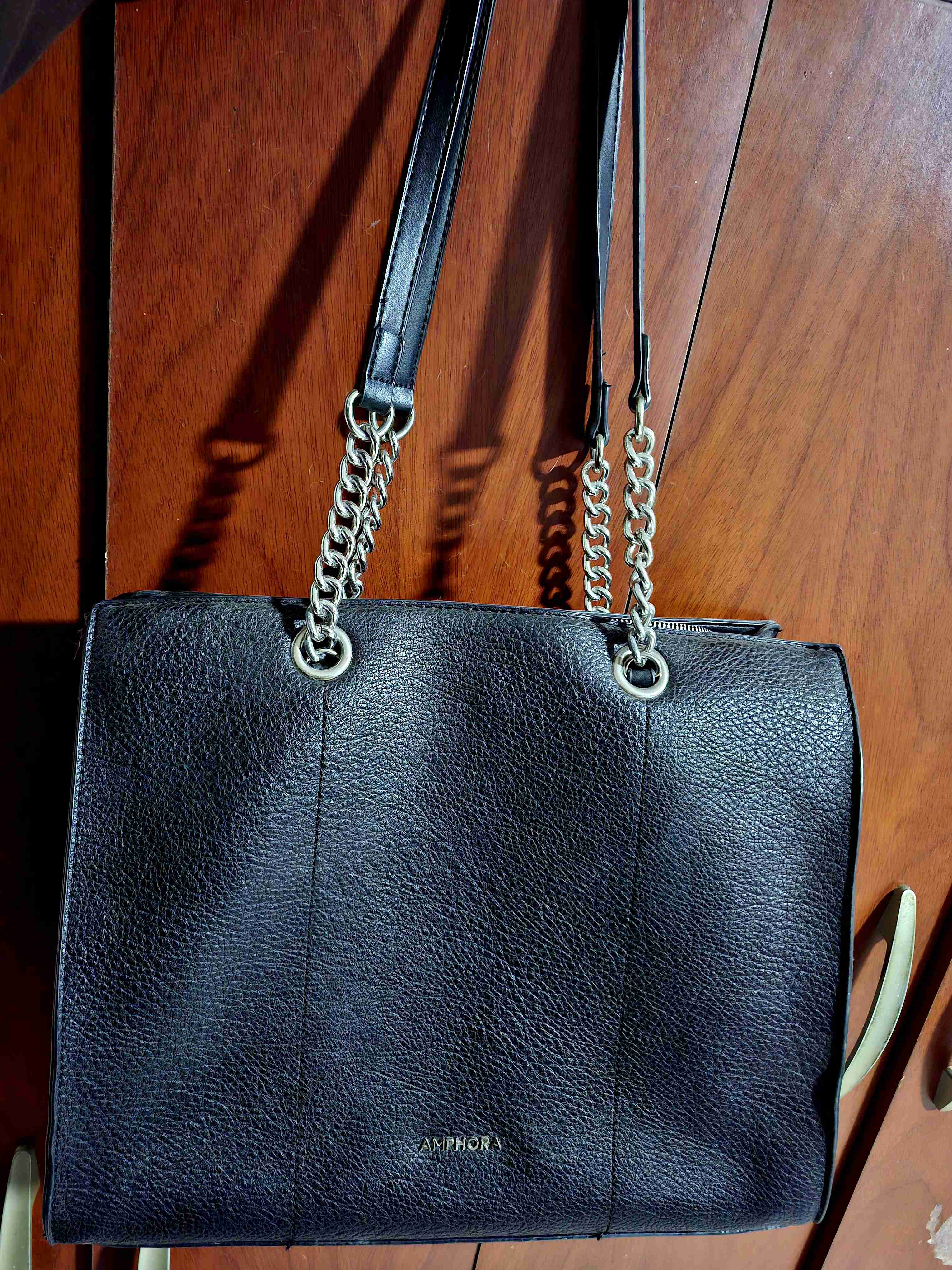 Cartera negra Amphora elegante - miniatura 1