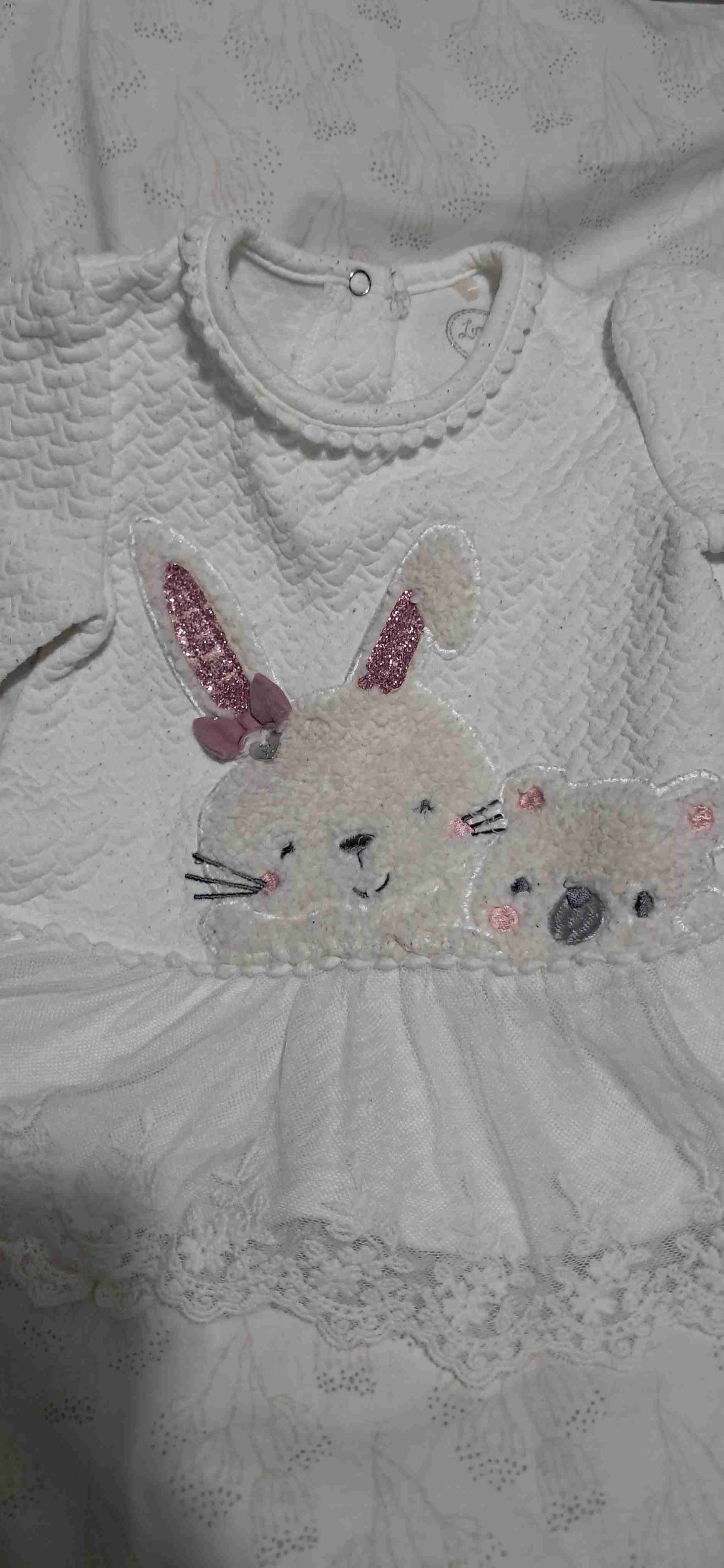 Vestido limonada 12meses blanco bordado - 2