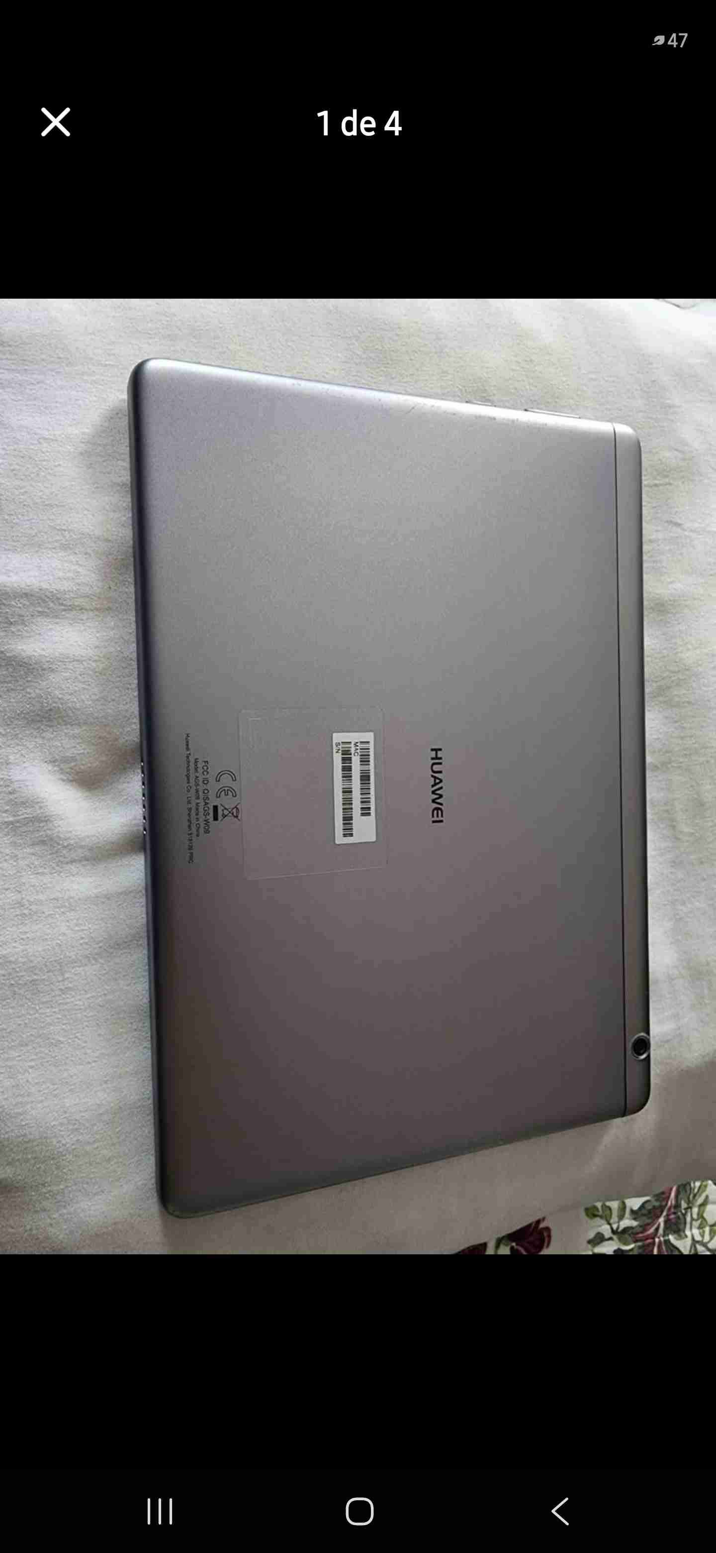 Tablet Huawei gris en buen estado - miniatura 1