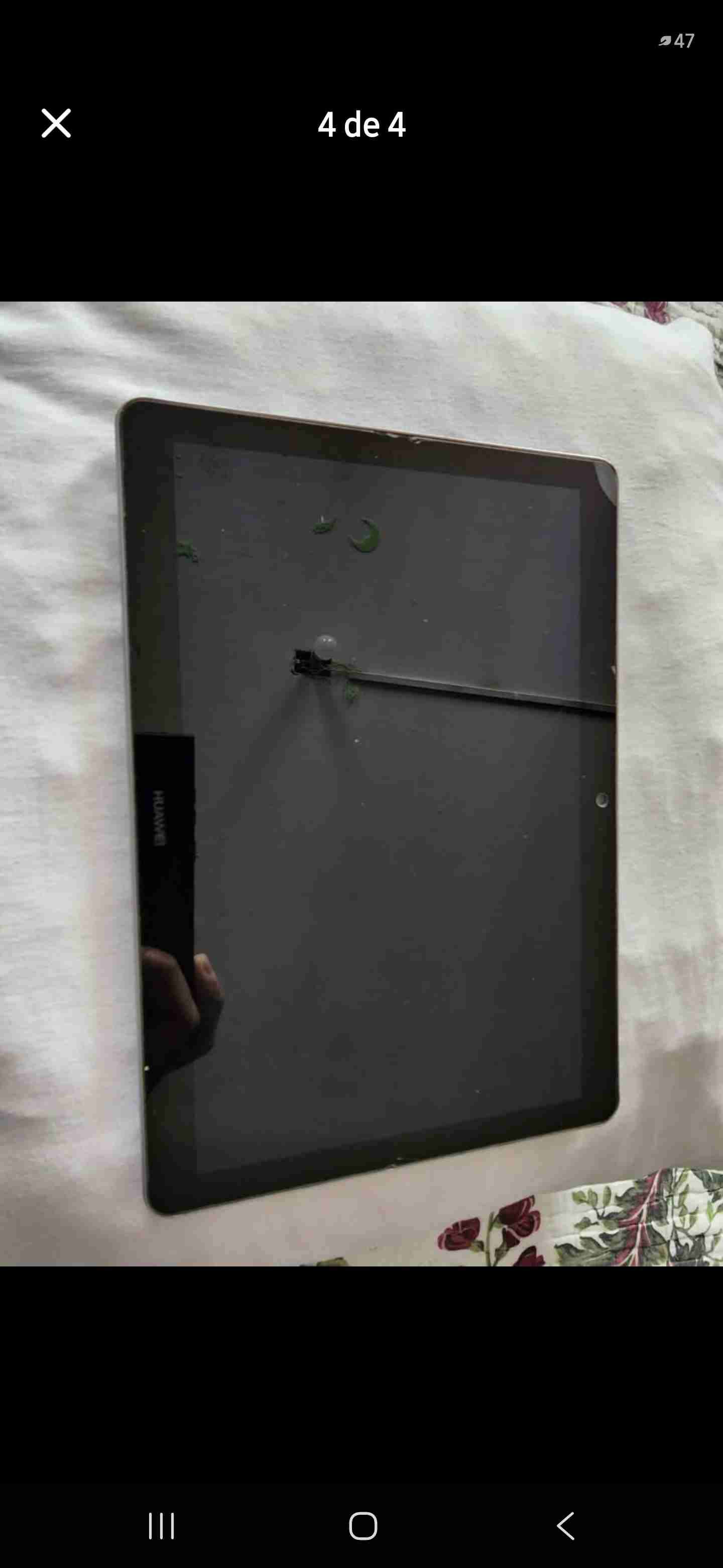 Tablet Huawei gris en buen estado - miniatura 2