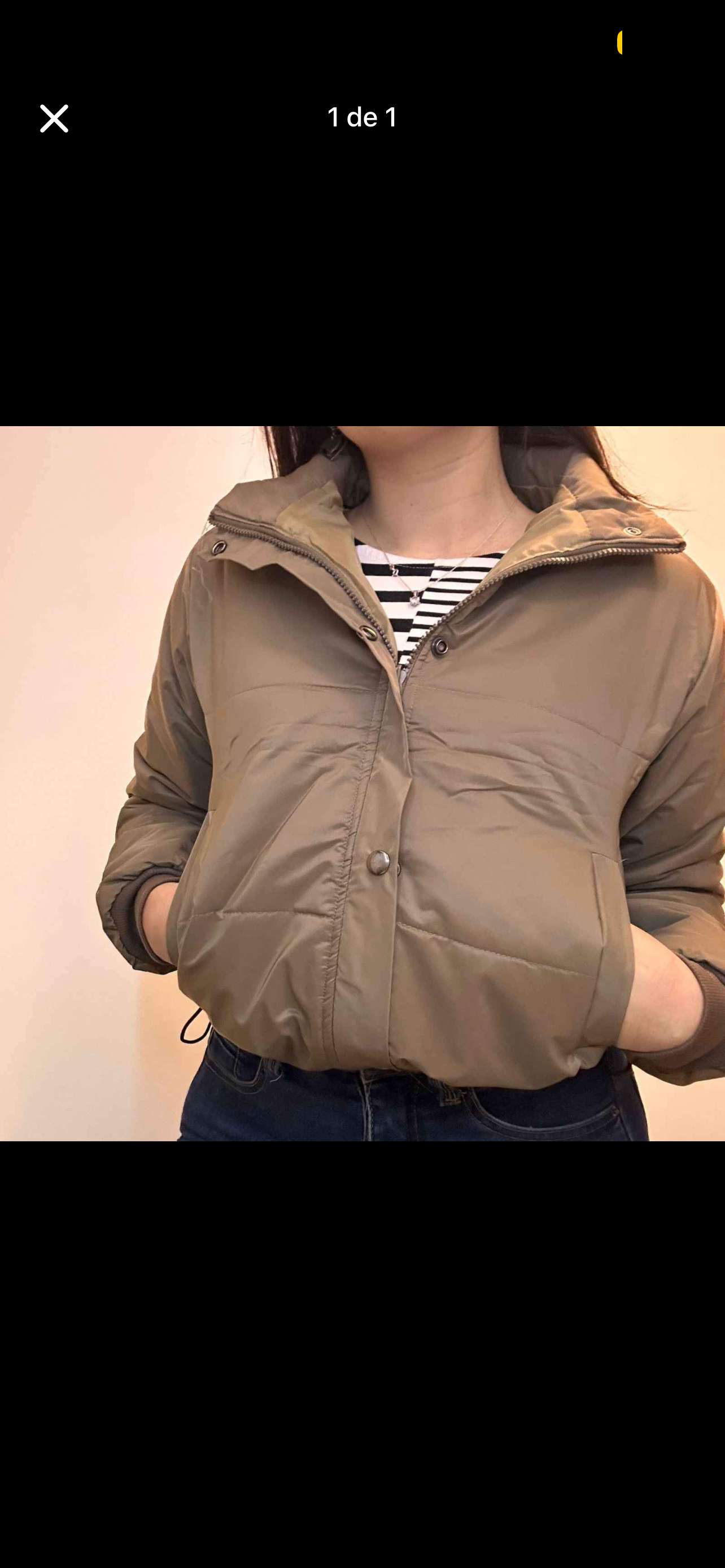 Chaqueta puffa cafe - miniatura 1