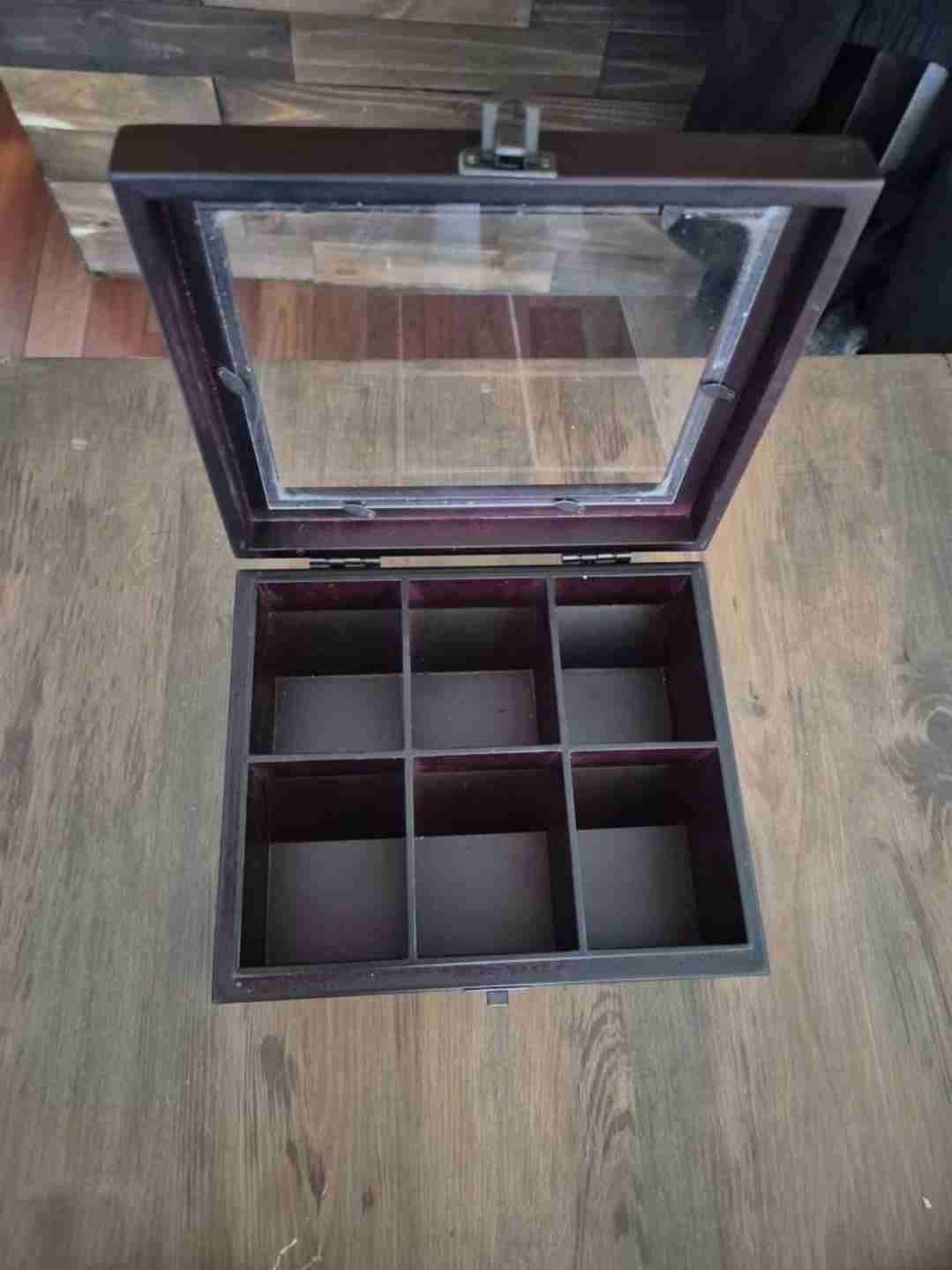Caja de té, hecho de madera - 2