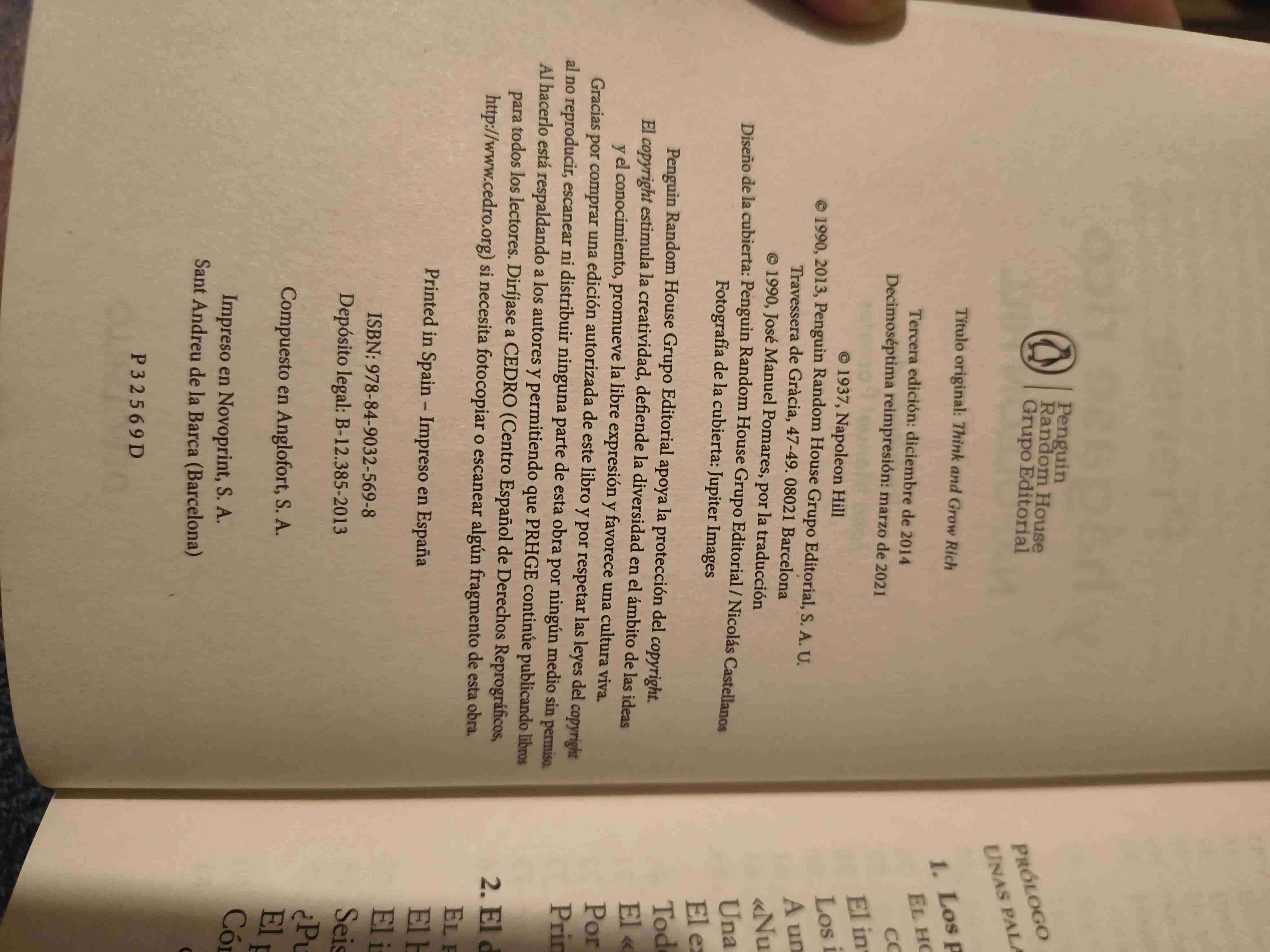 Libro Piense y Hágase Rico - miniatura 3