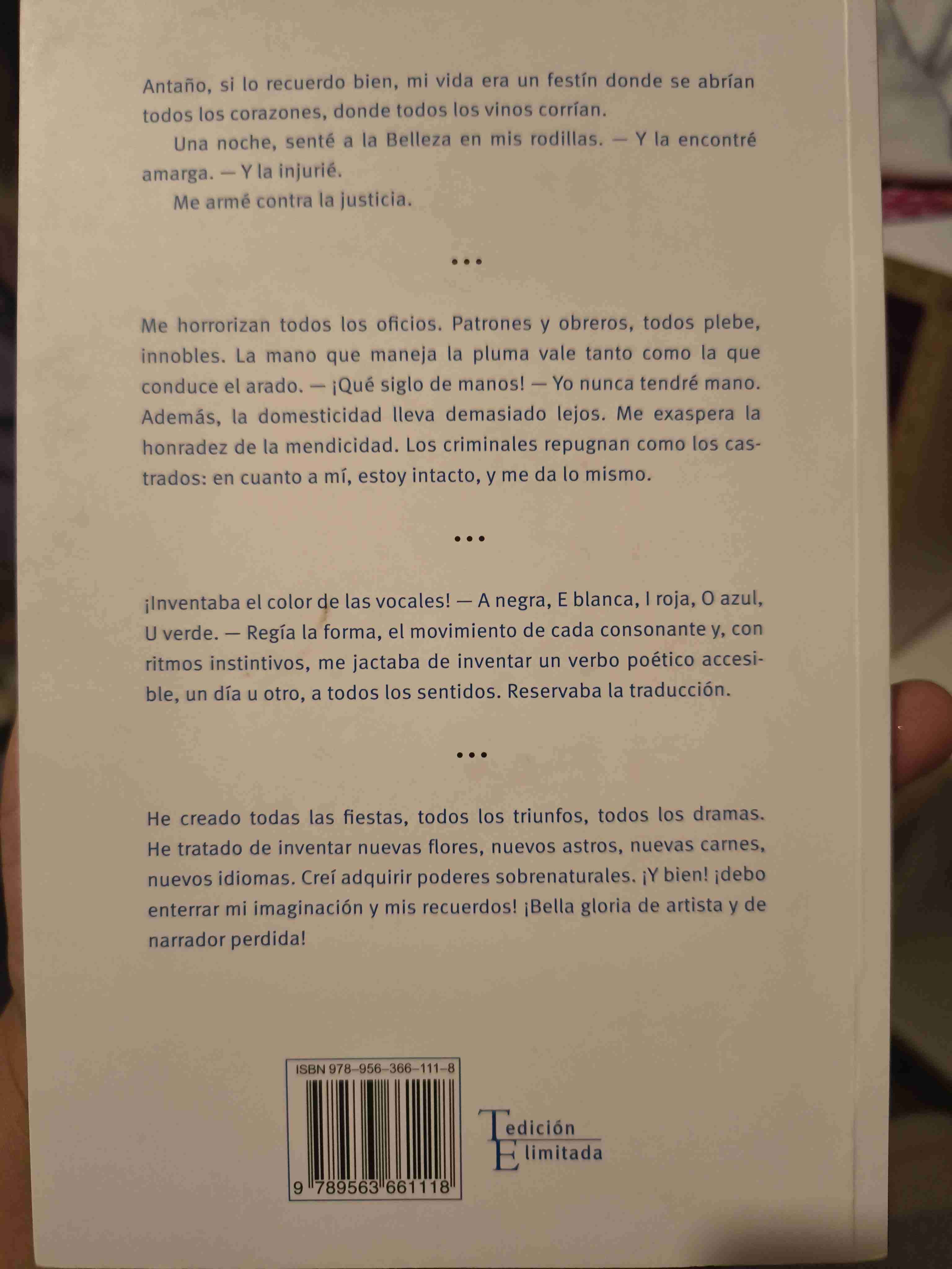 Libro 'Una temporada en el infierno' - miniatura 2