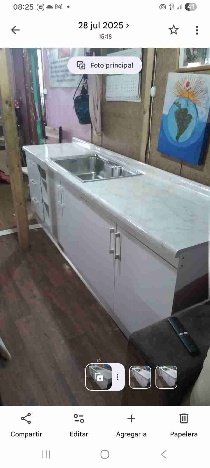 Cocina con encimera y lavaplatos - miniatura 2