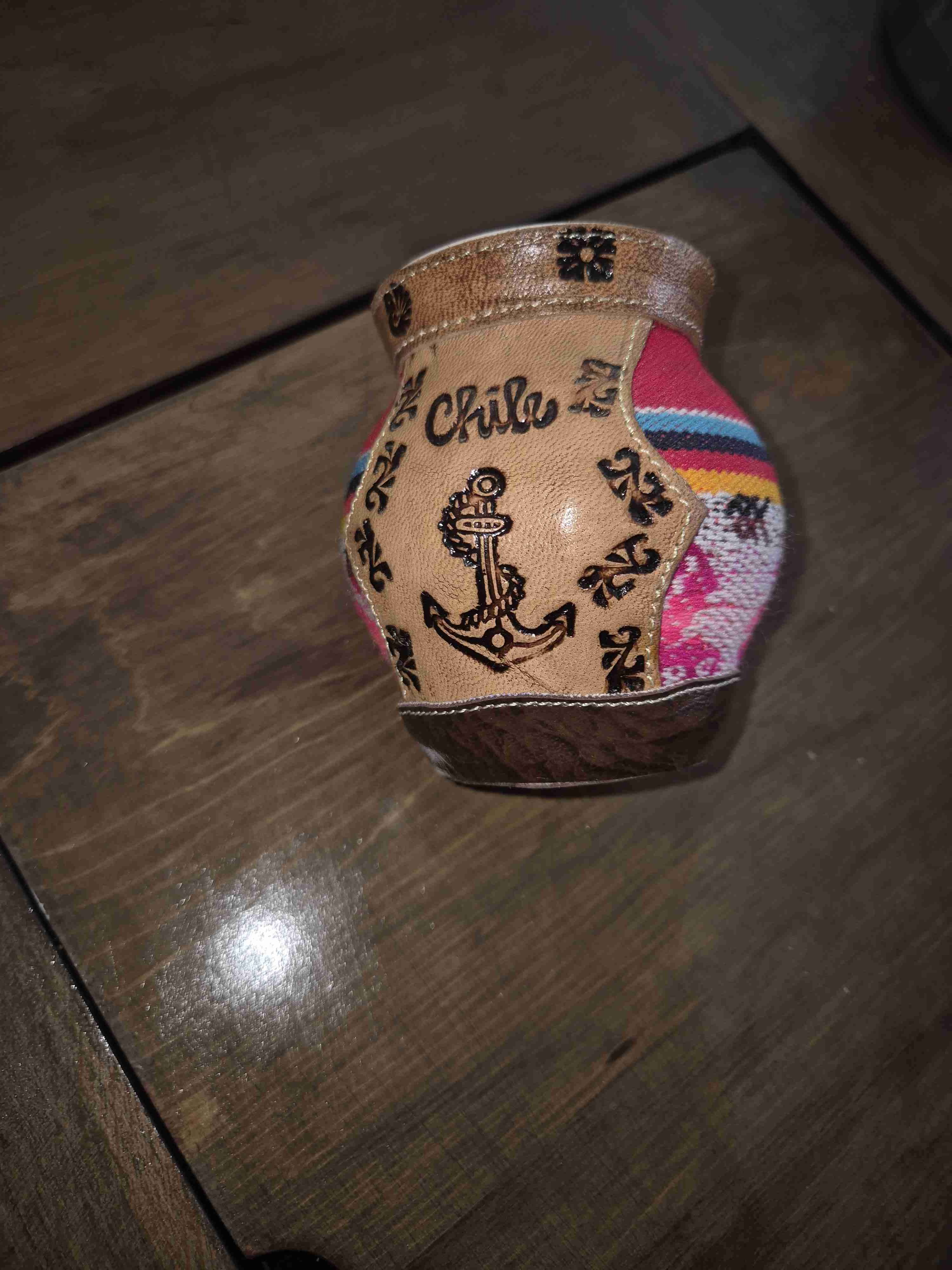 Mate artesanal cuero Chile - miniatura 2