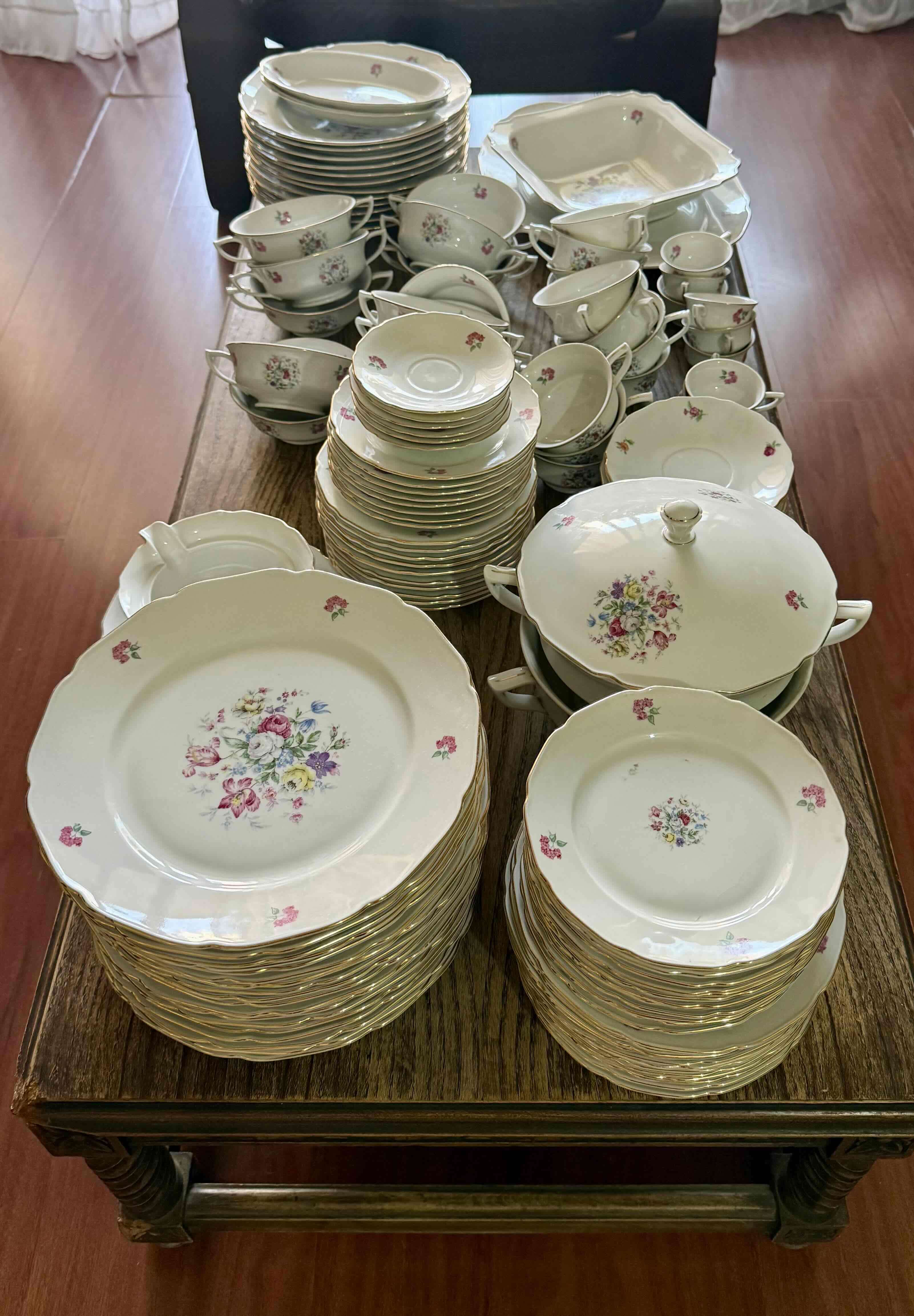 Juego de loza antigua Bohemia Checoslovaquia - miniatura 4