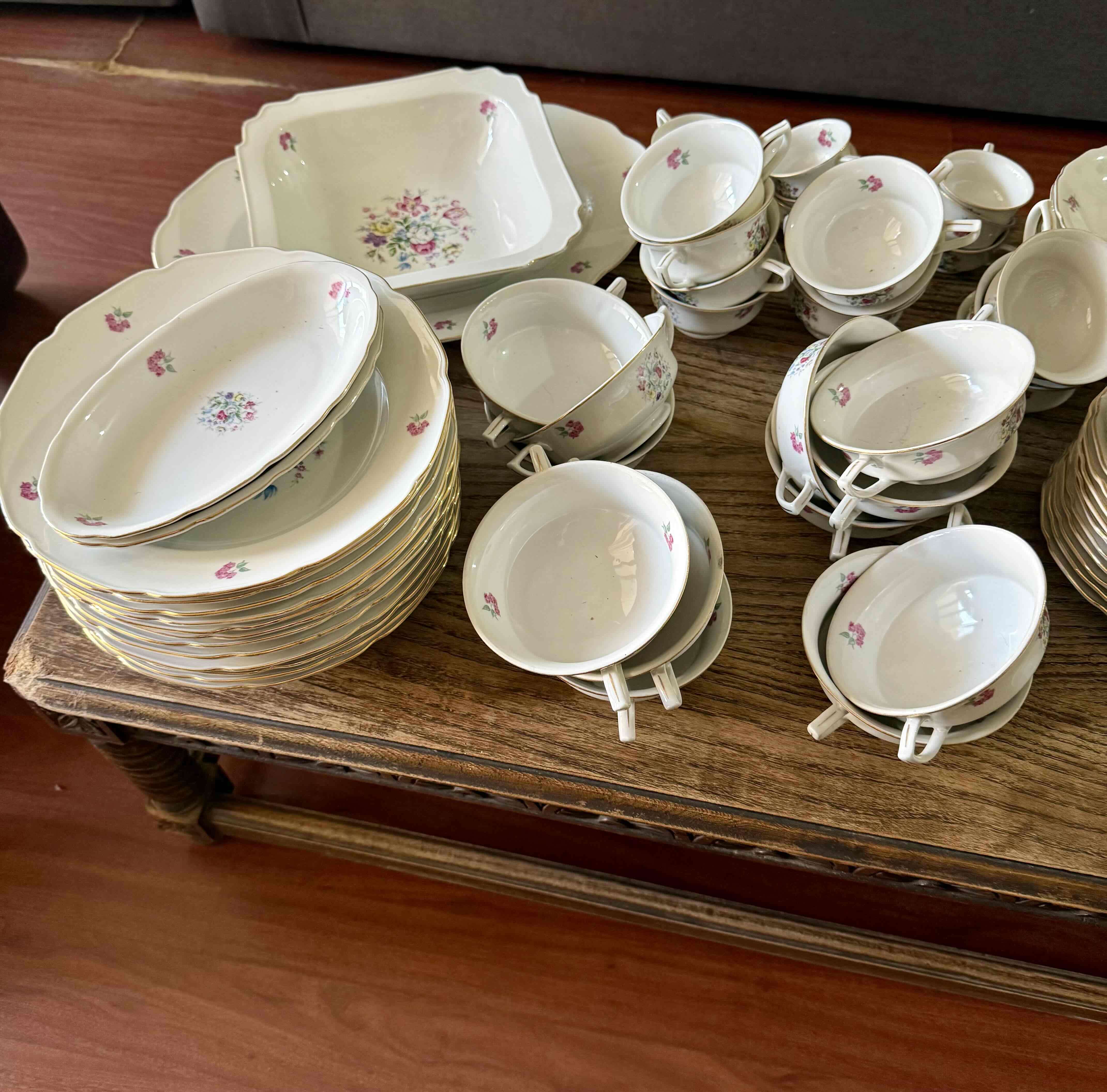 Juego de loza antigua Bohemia Checoslovaquia - miniatura 5