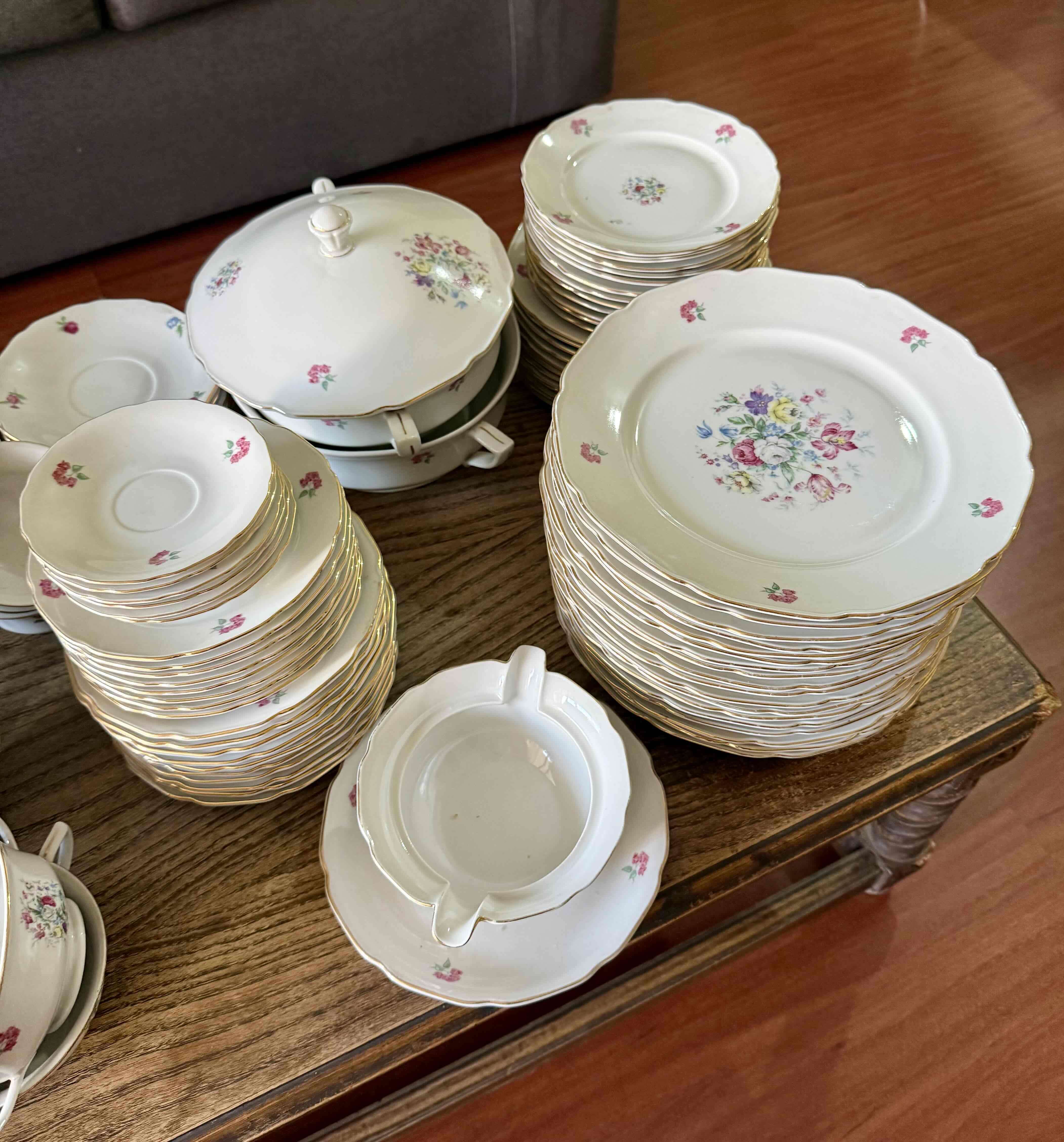 Juego de loza antigua Bohemia Checoslovaquia - miniatura 6