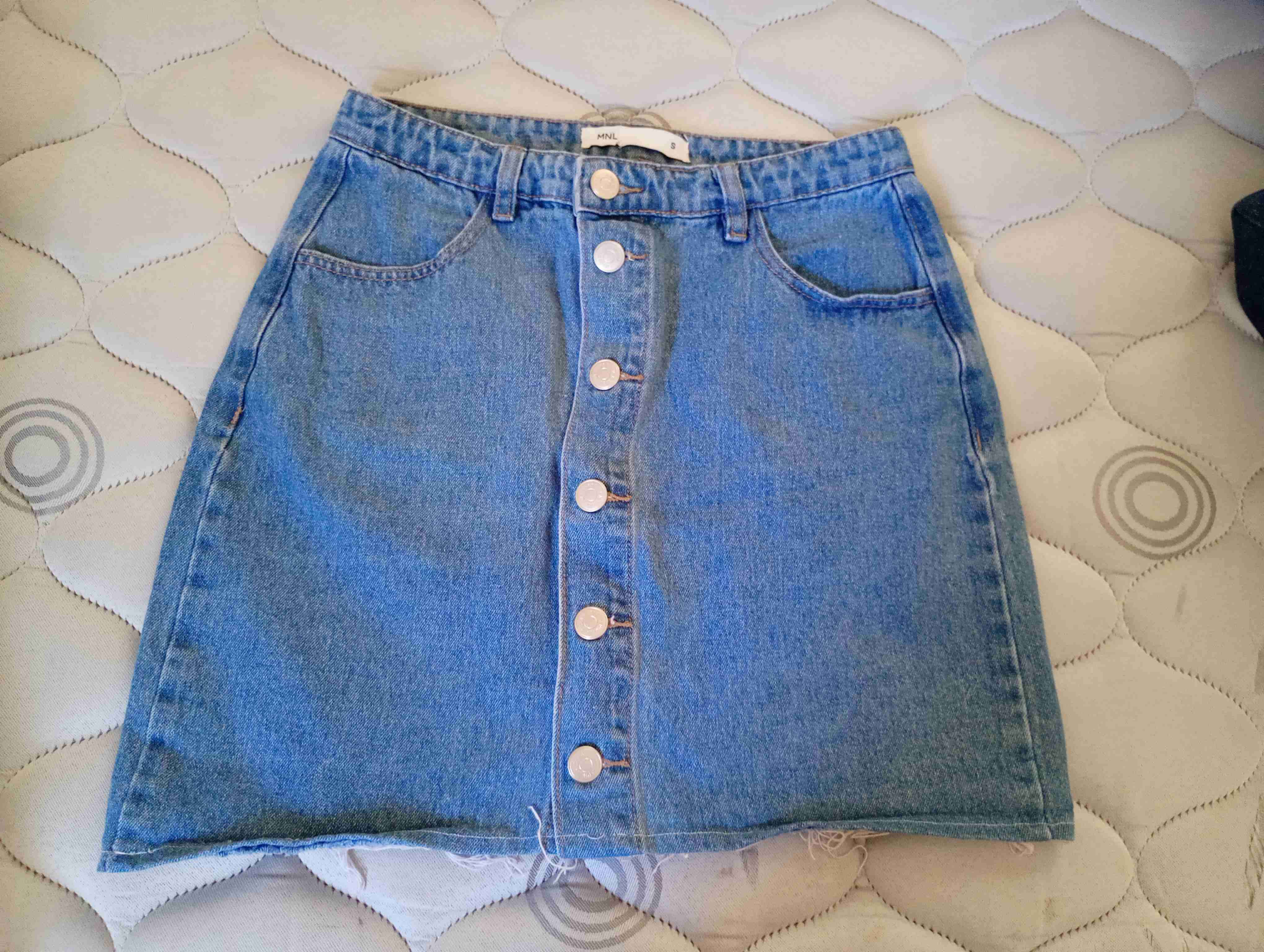 Falda de mezclilla azul