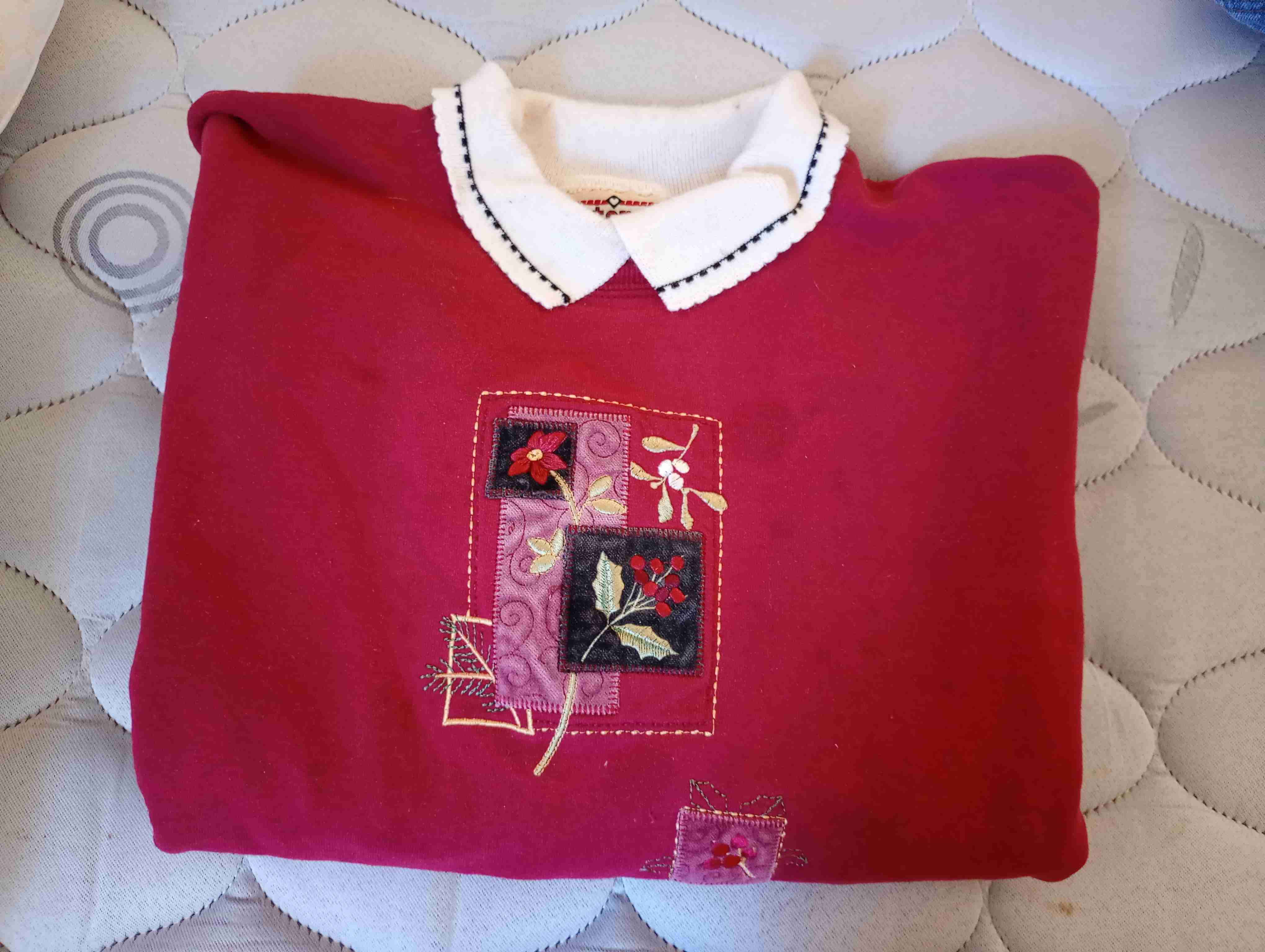 Polerón bordado rojo - 2