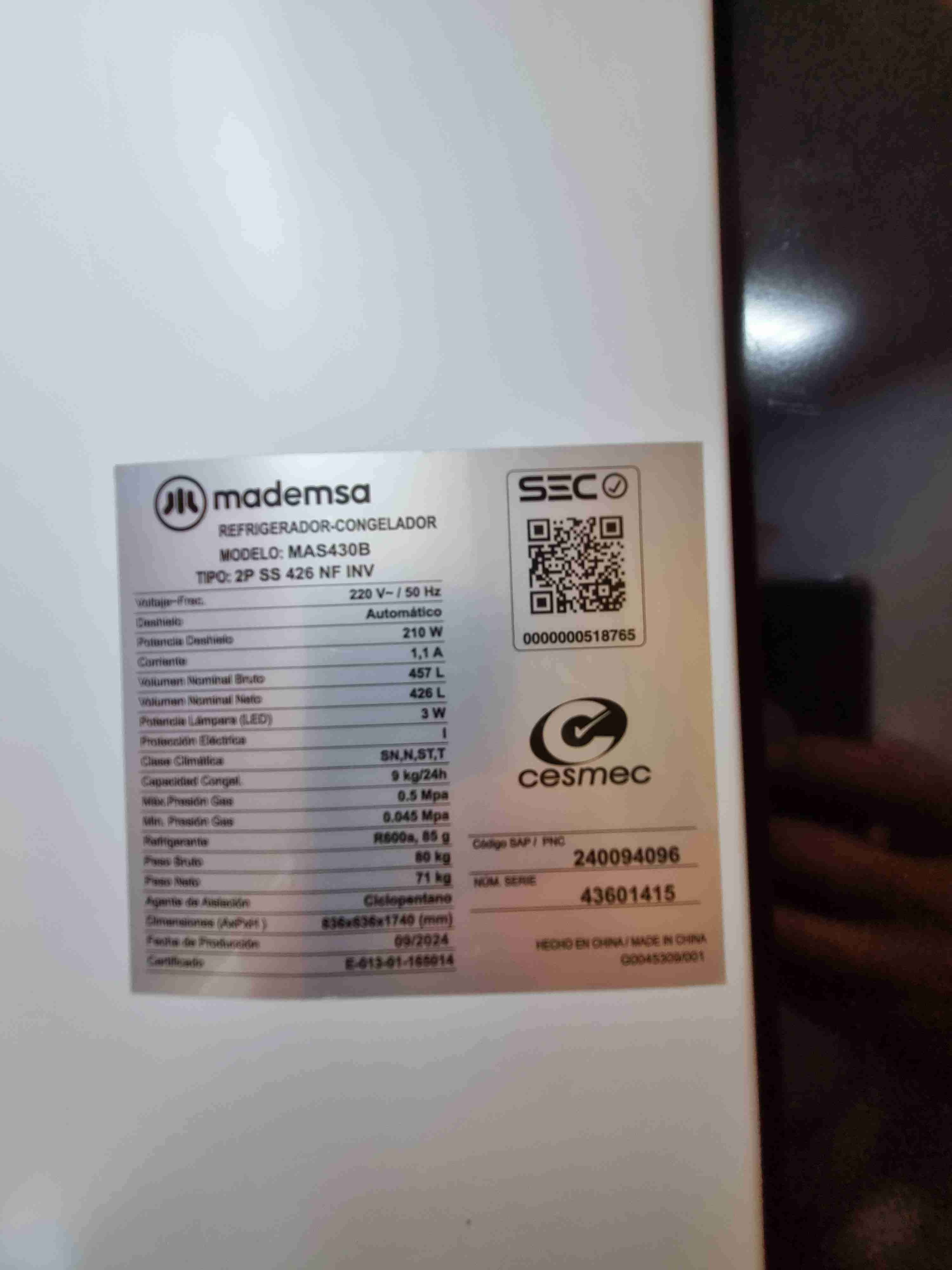 Refrigerador Samsung negro doble puerta - 6