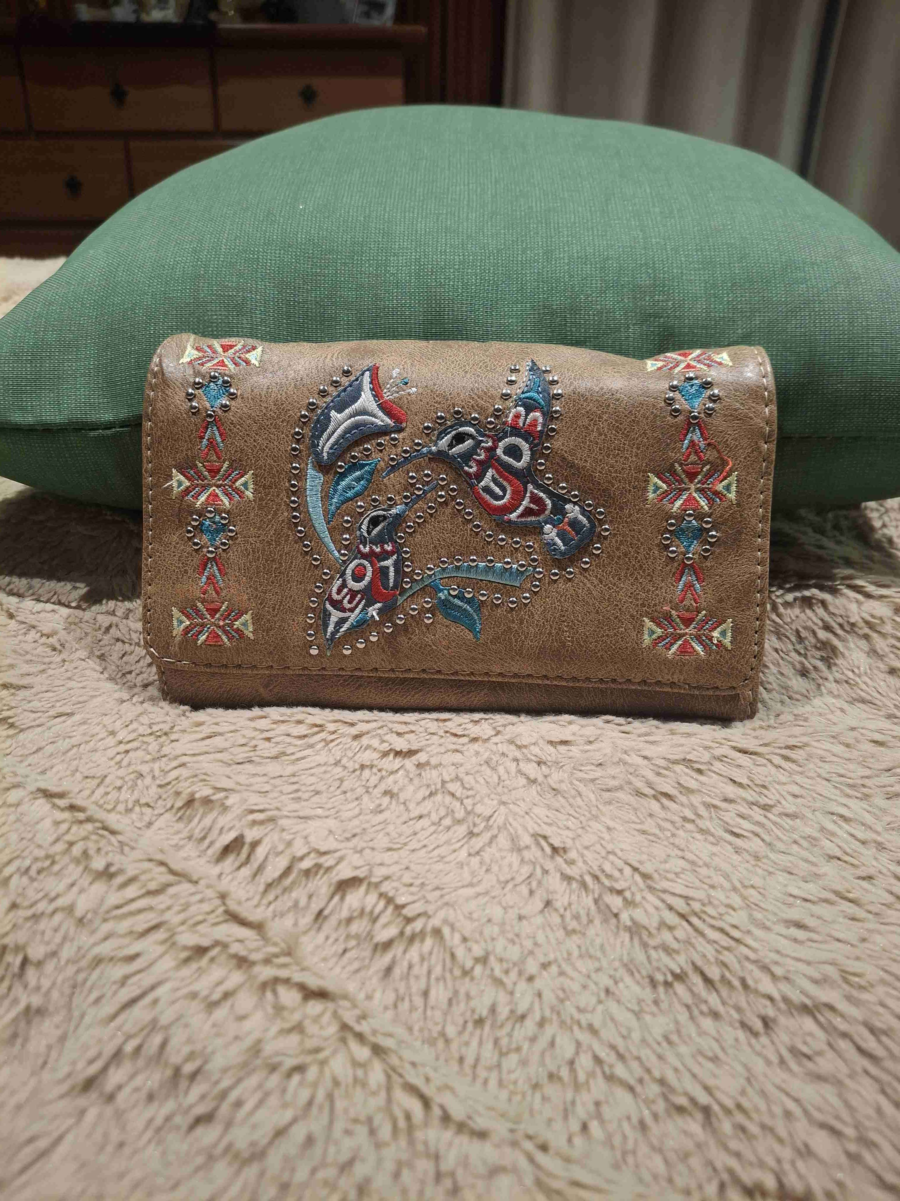 Billetera de cuero colibri