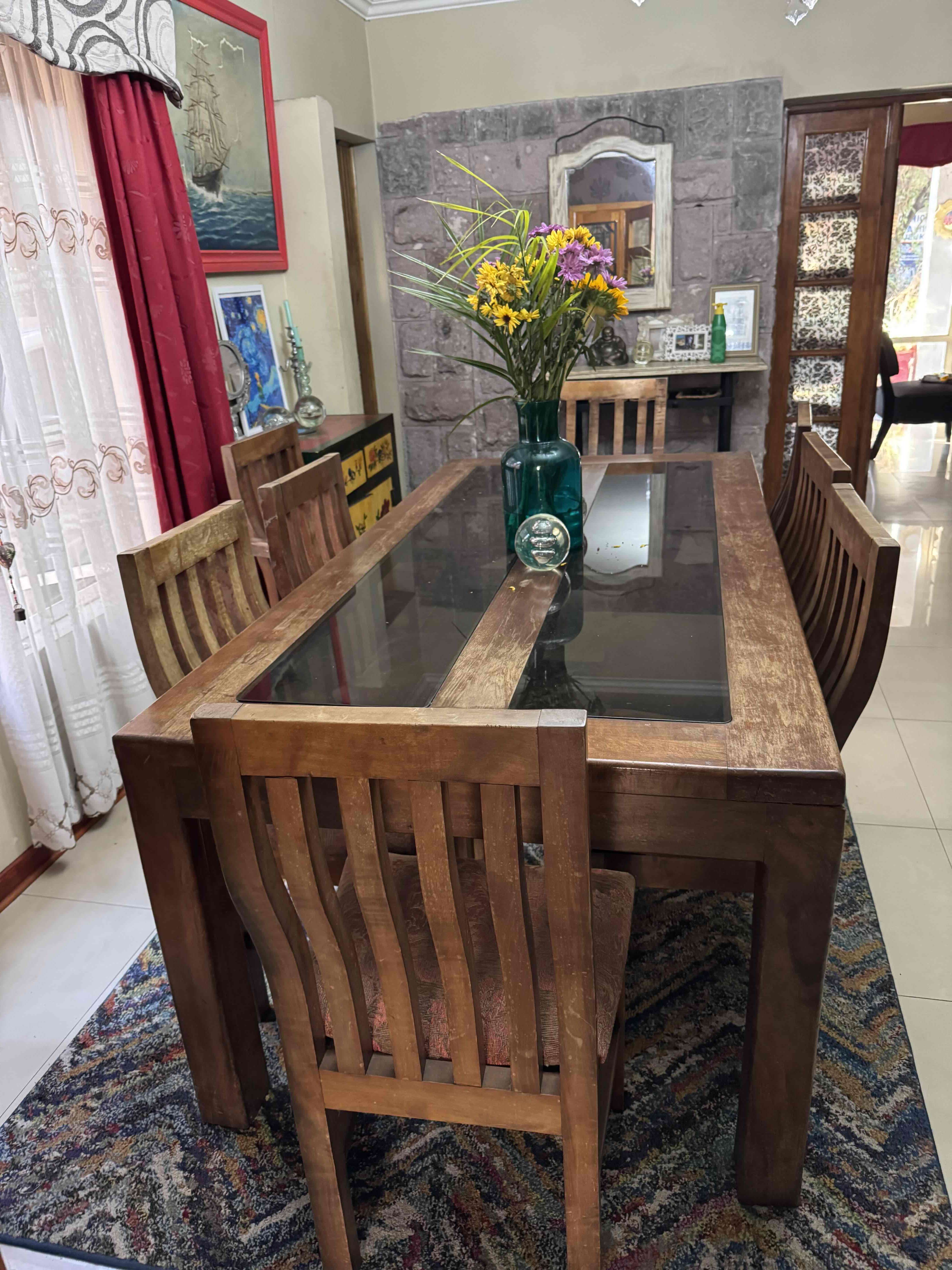 Juego de comedor de madera - miniatura 2