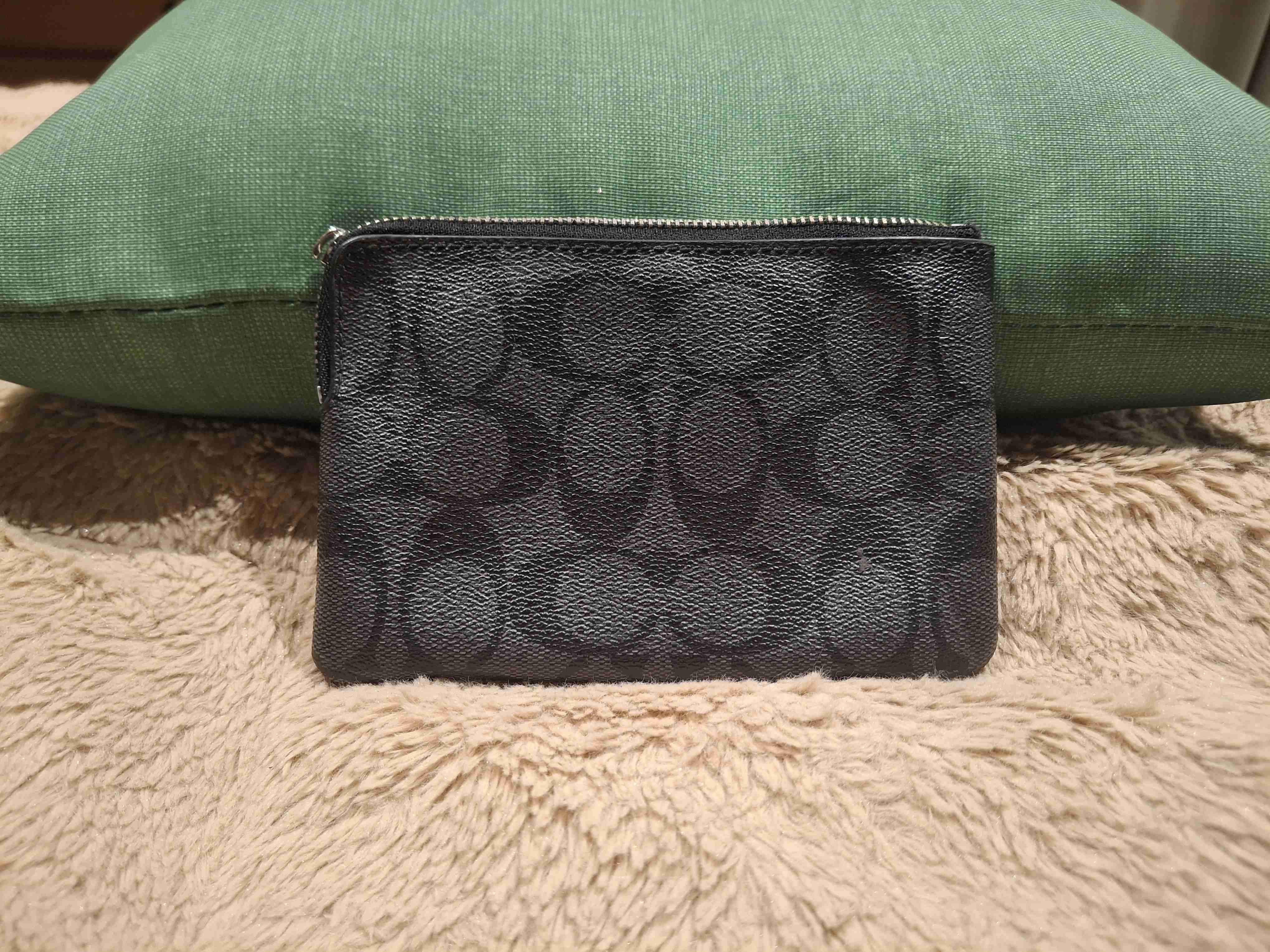 Monedero negro y azul Coach - miniatura 2