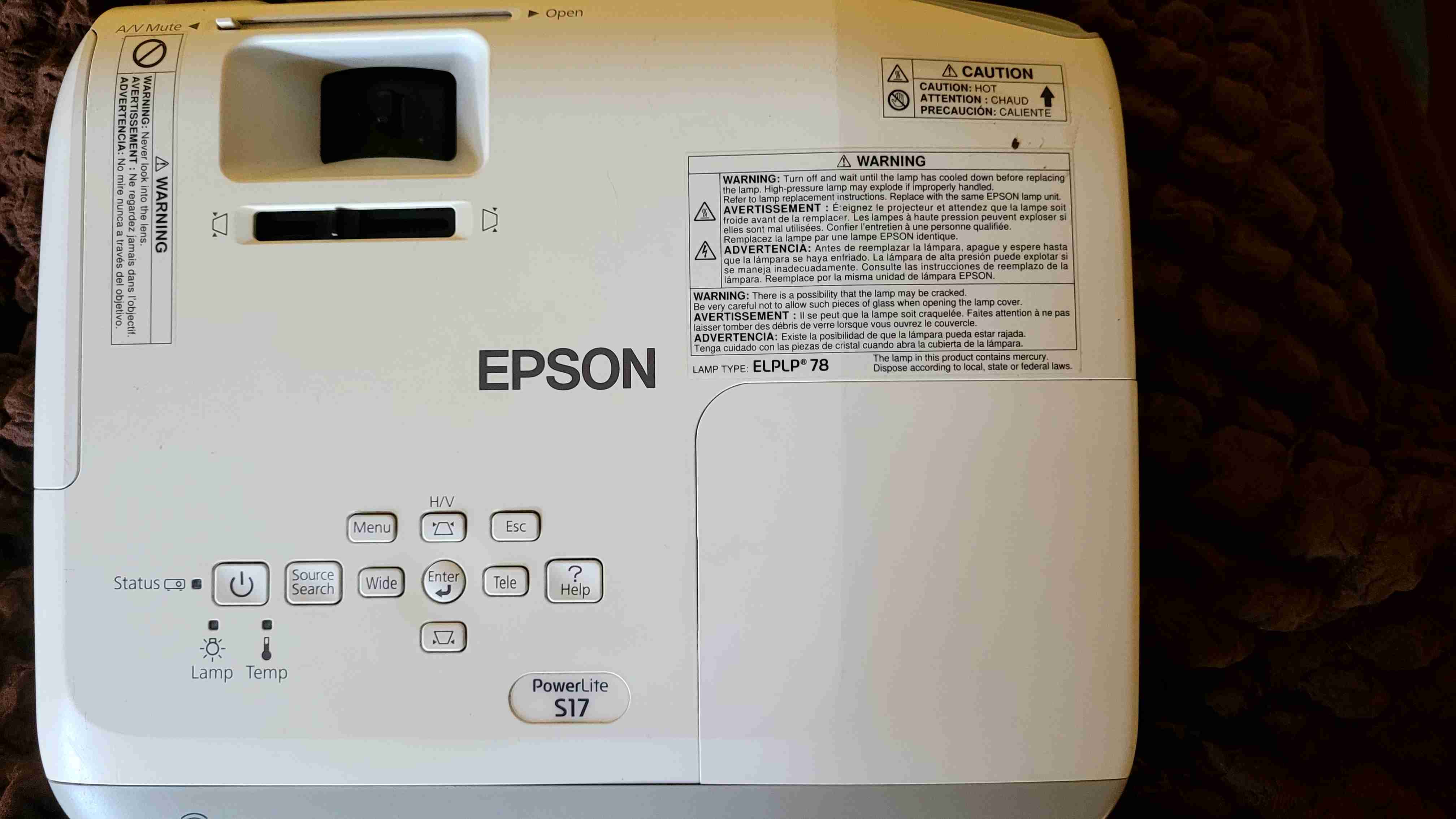 Proyector Epson PowerLite S17 - miniatura 1
