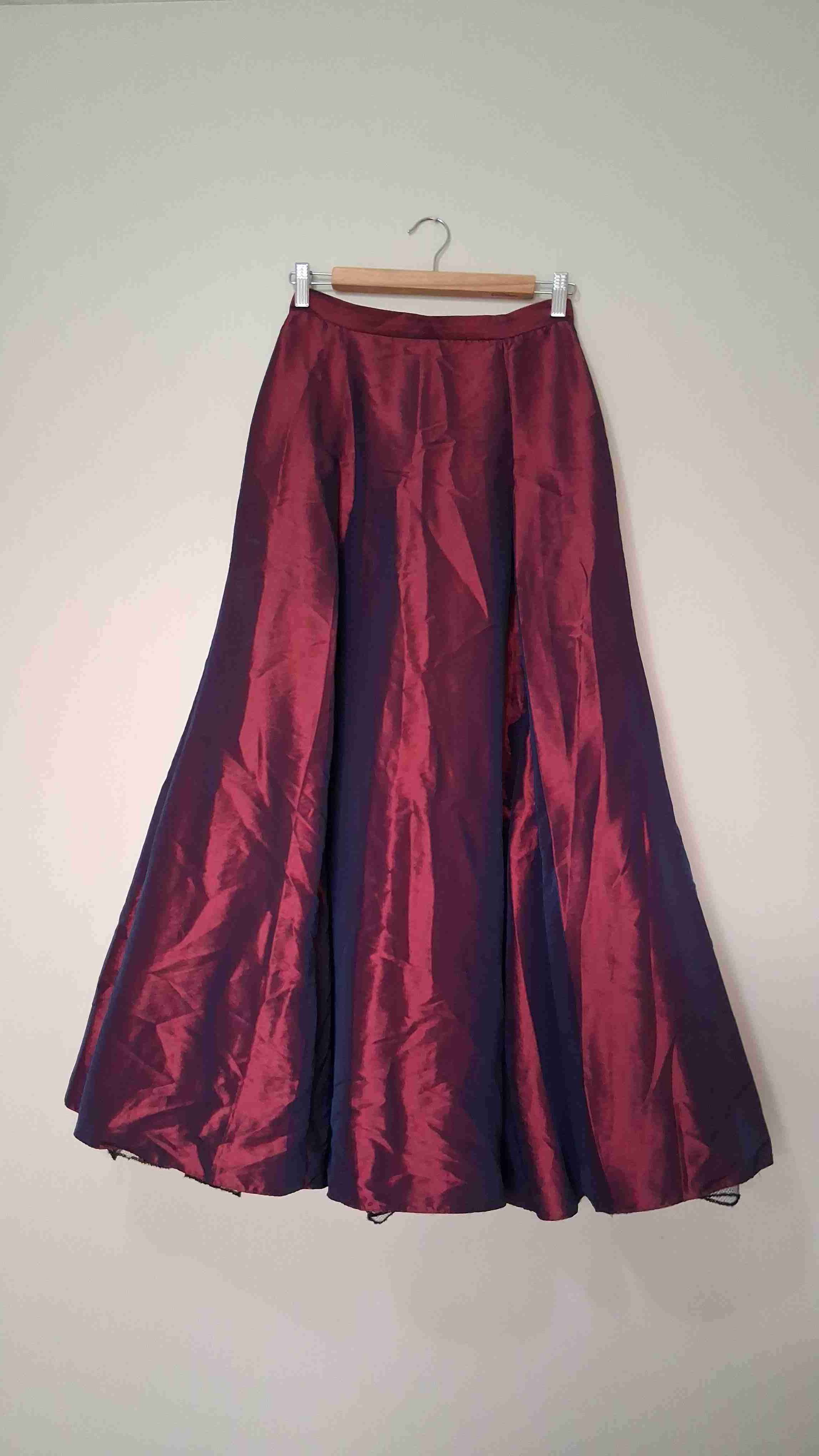 Vestido de Gala burdeo tornasol - 1