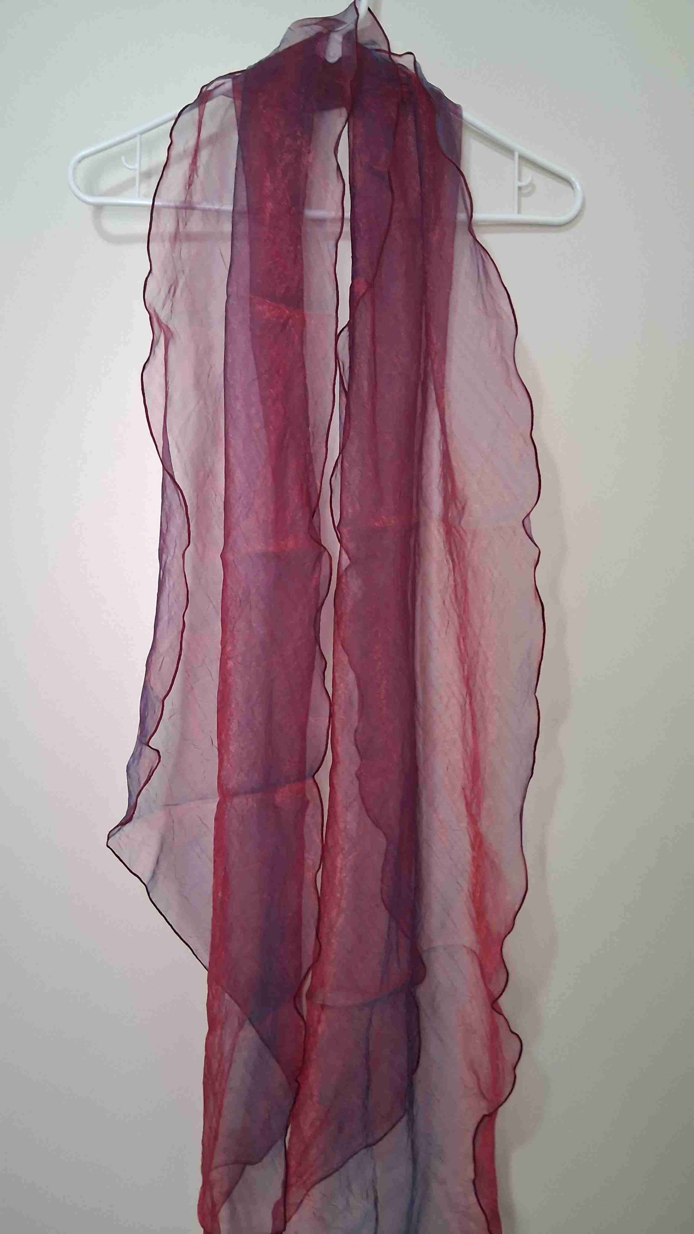 Vestido de Gala burdeo tornasol - 10