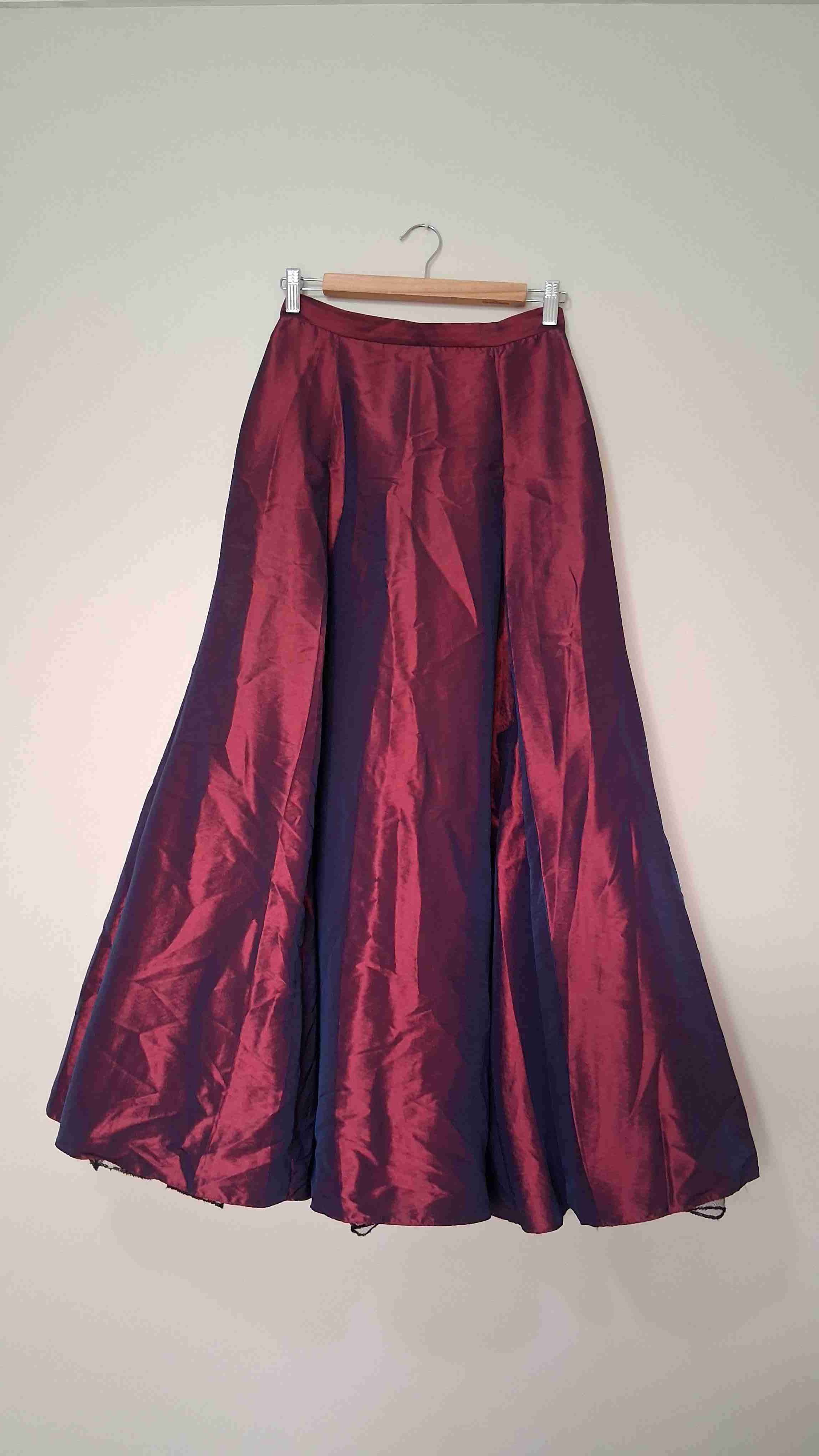 Vestido de Gala burdeo tornasol - 11