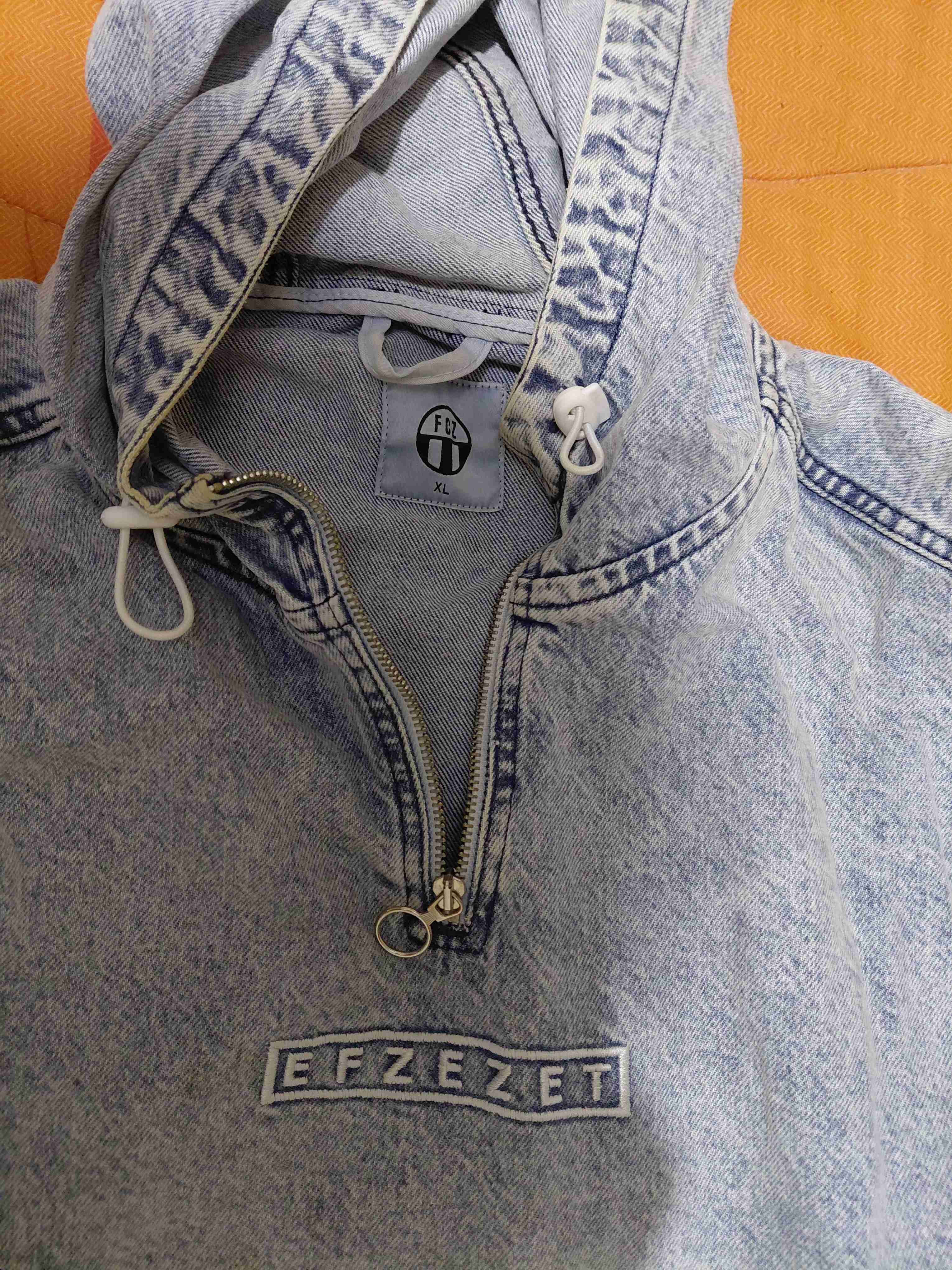 Polerón canguro de jeans Efzezet - miniatura 2