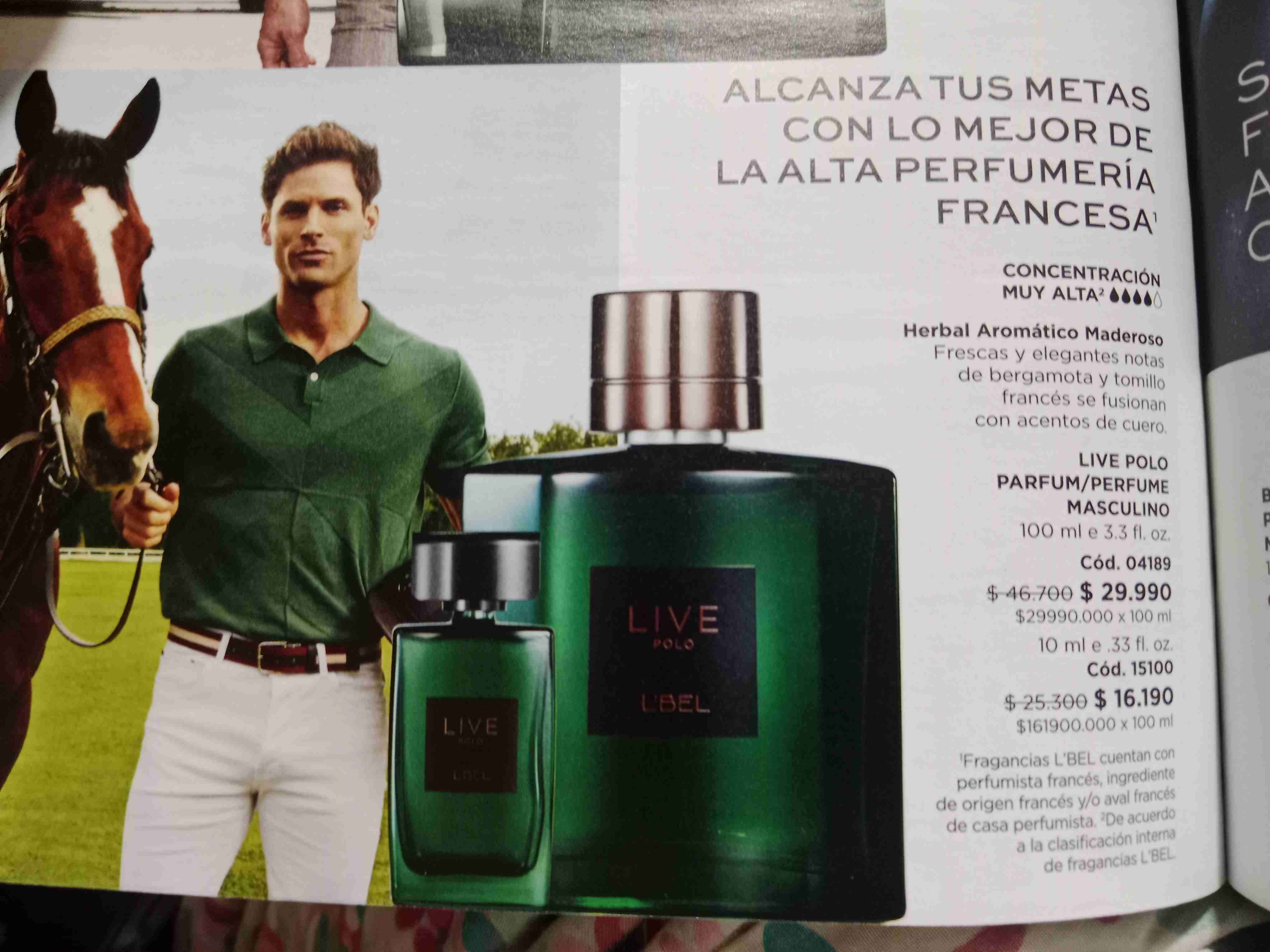 Perfume masculino Live Polo 100 ml