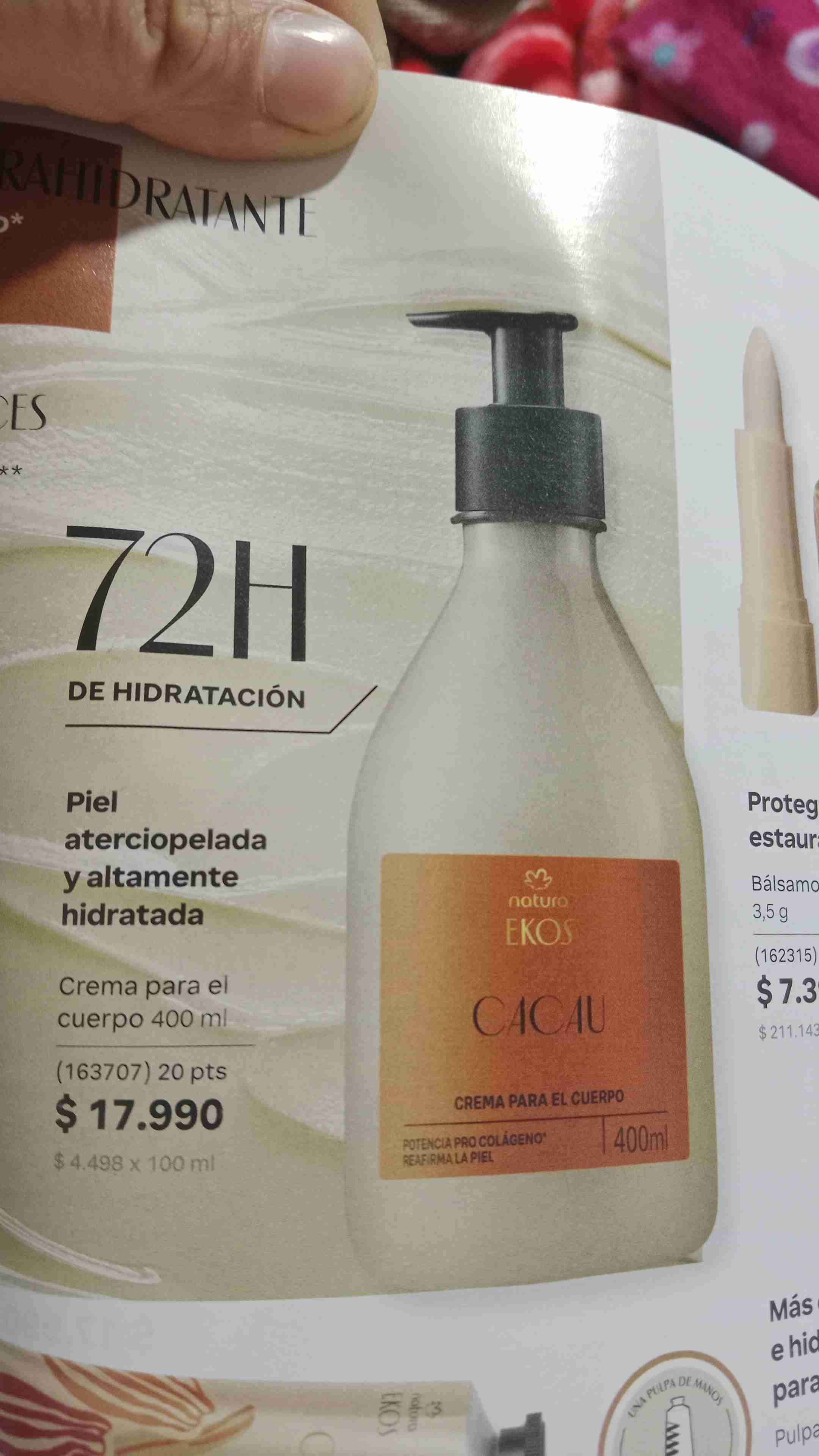 Crema corporal Natura Ekos Cacau 400 ml