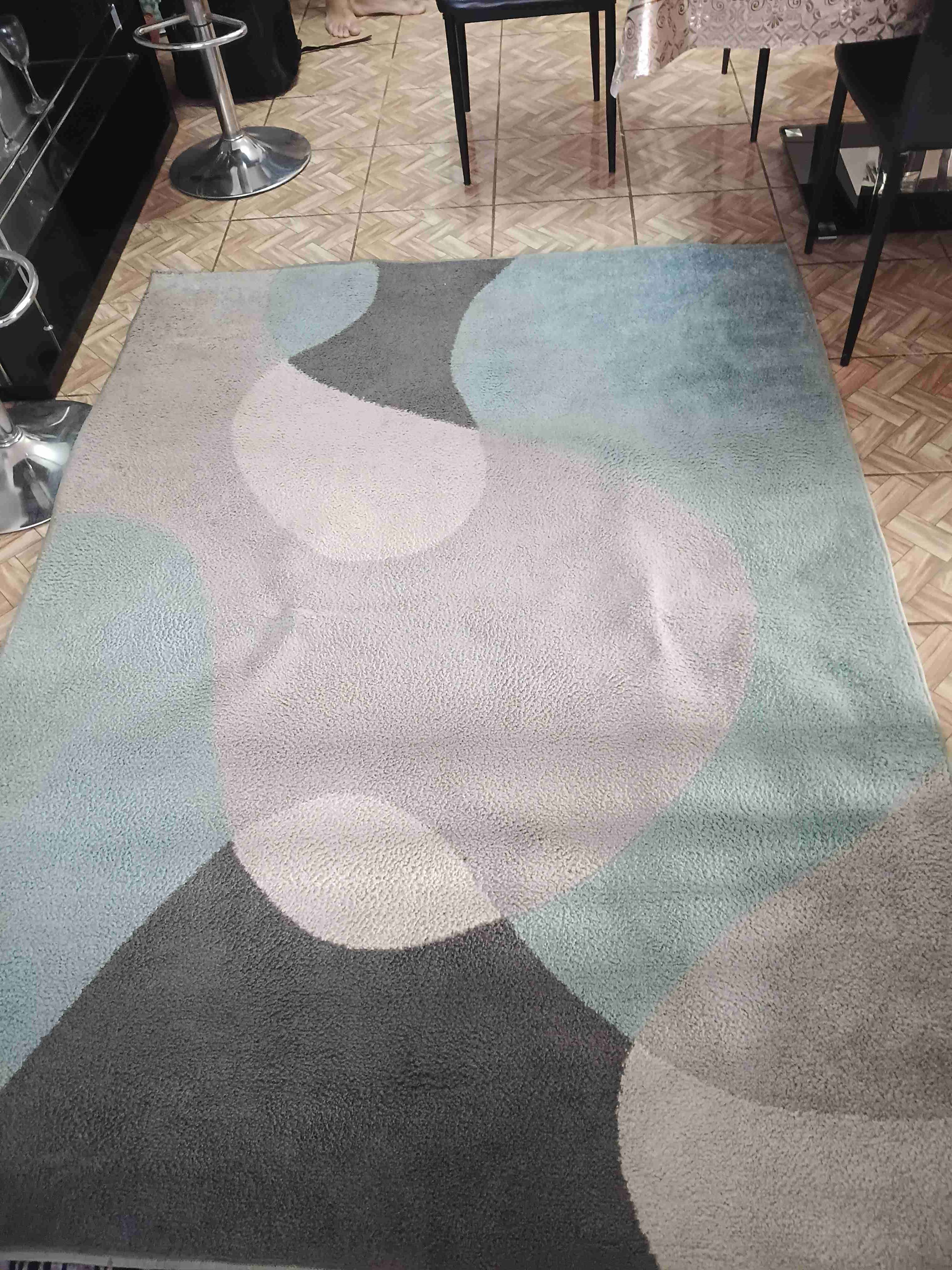 Alfombra moderna colores pastel