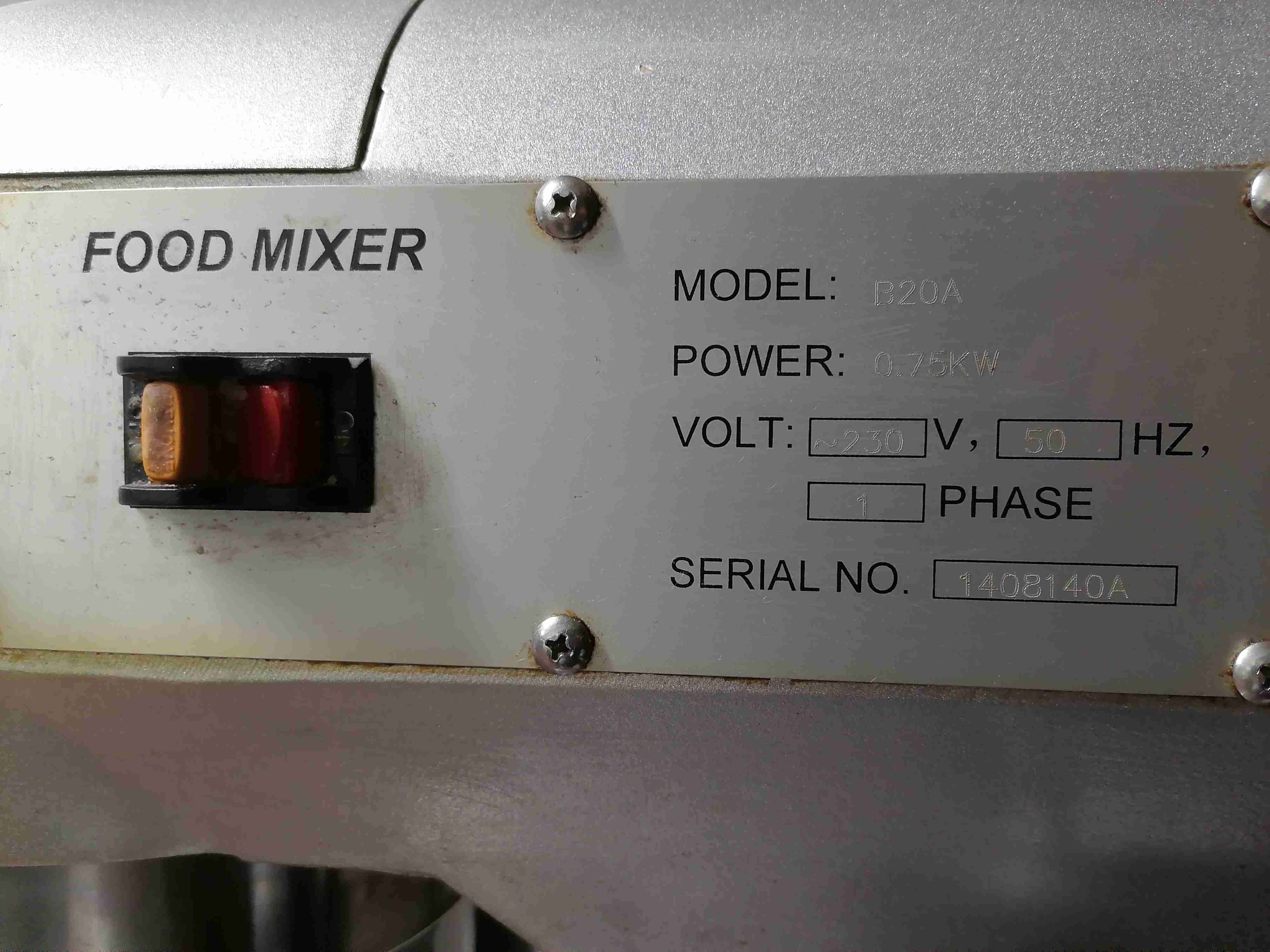 Mezcladora o batidora industrial gris 20 lts - miniatura 4