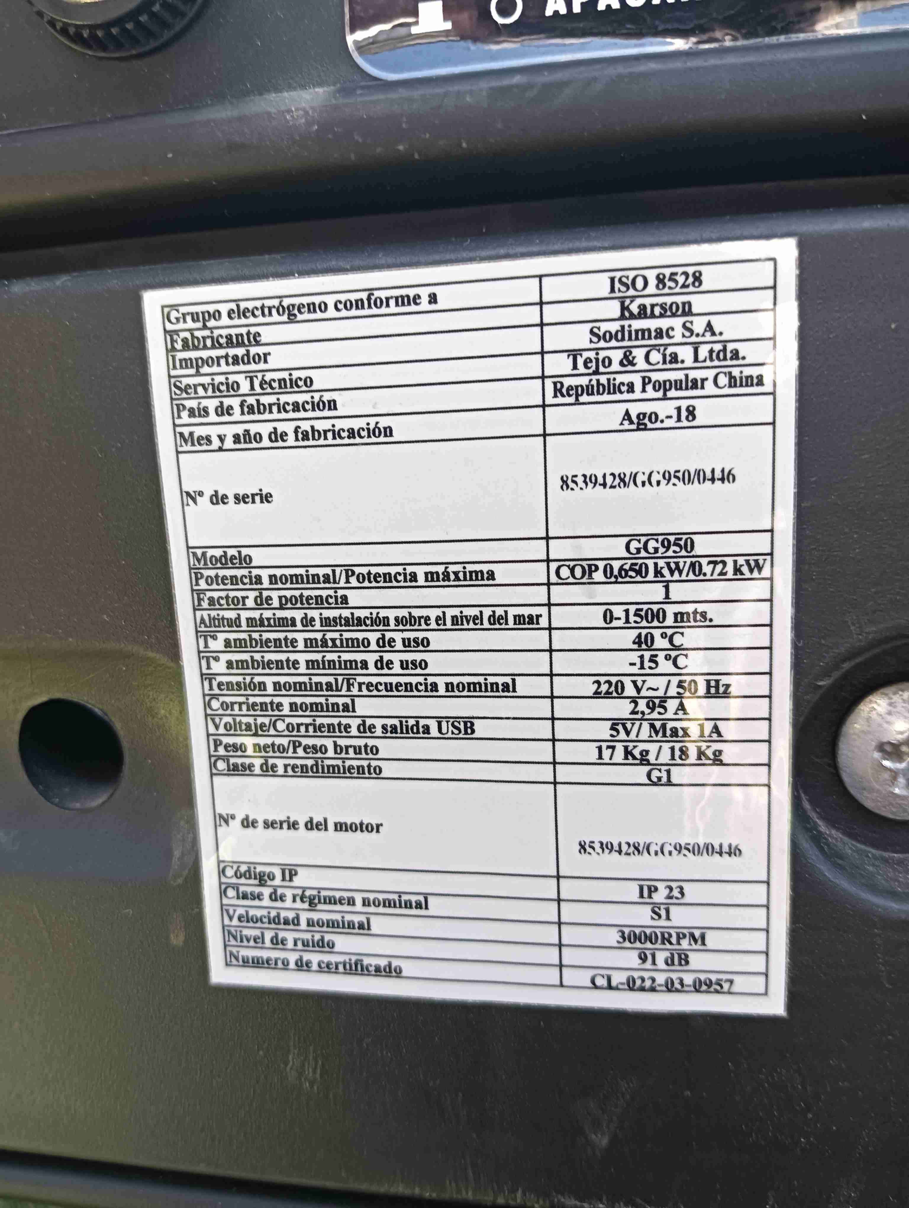 Generador portátil de gasolina - miniatura 4