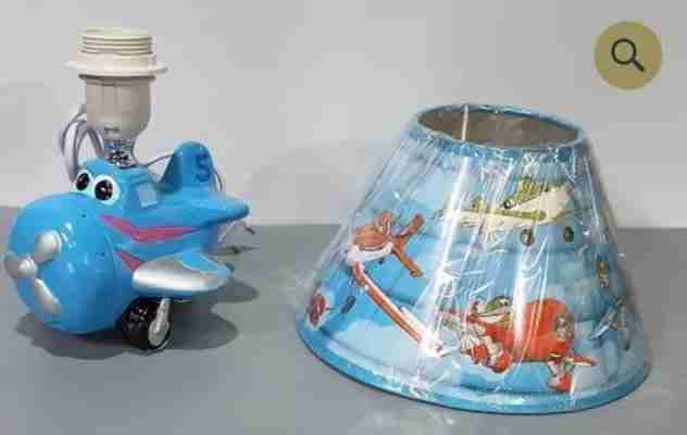 Lámpara infantil avión azul - 2