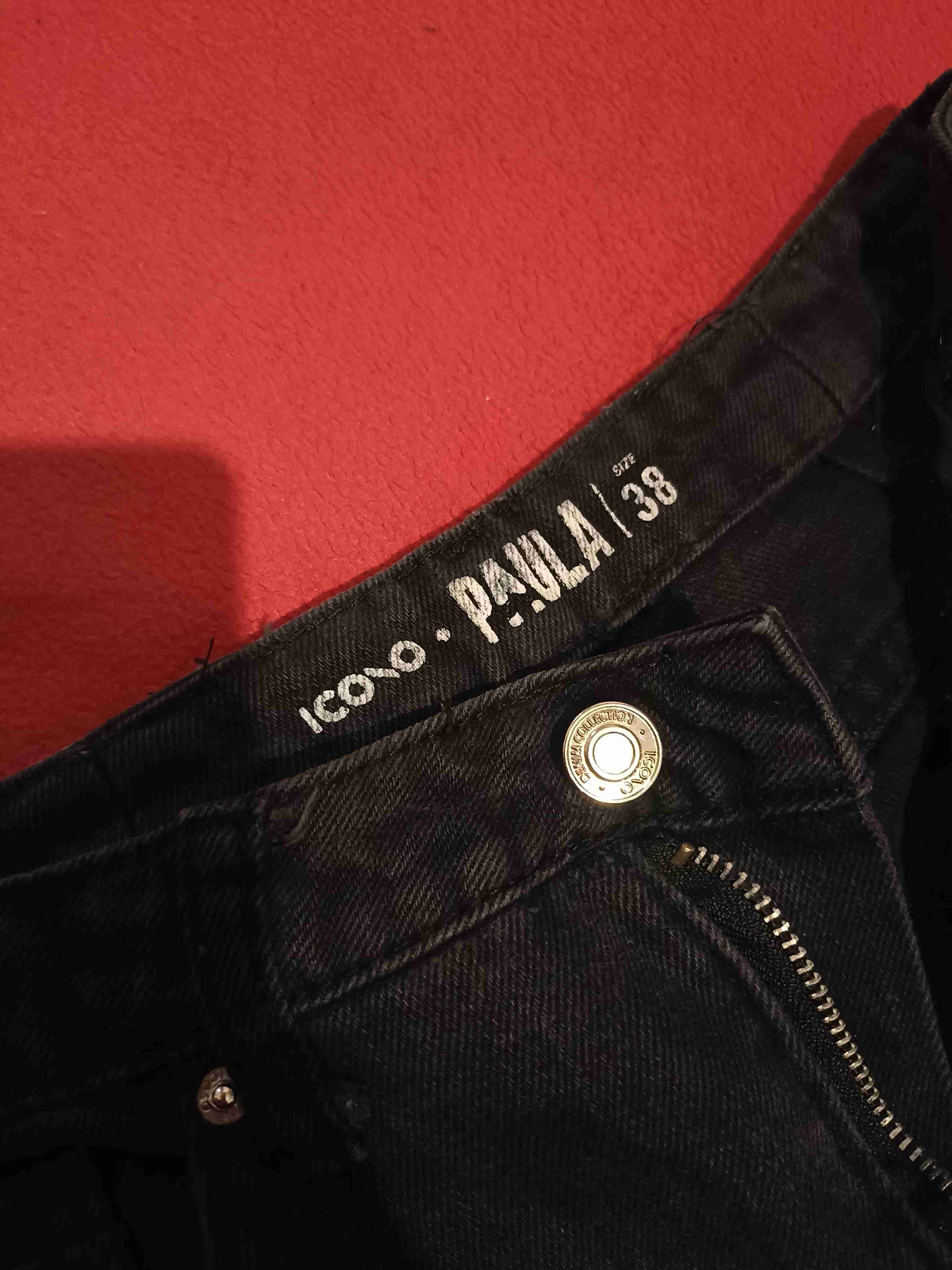 Jeans negros talla 38 Paula icono - miniatura 1