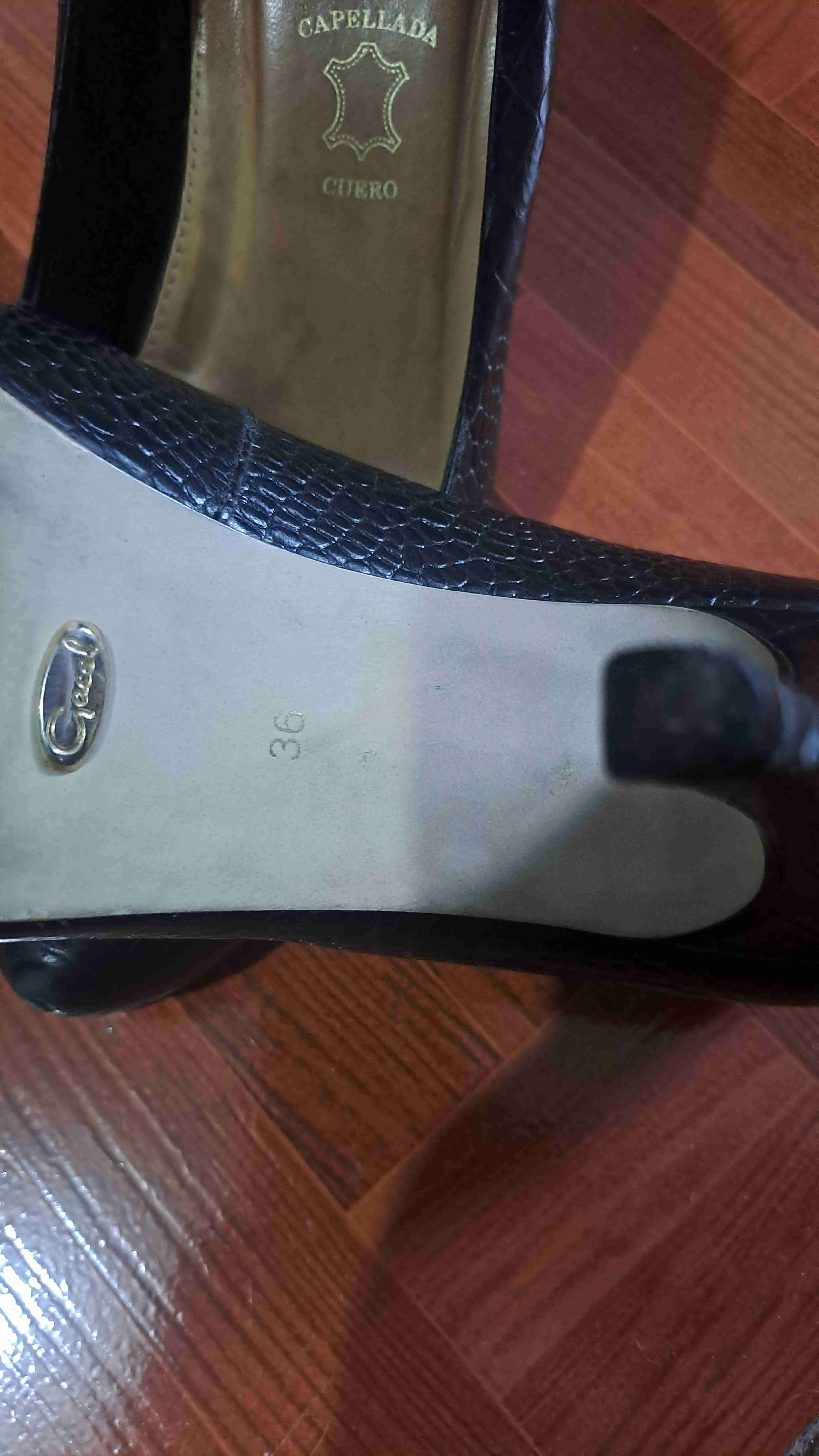 Zapatos negros de cuero talla 36 - miniatura 1