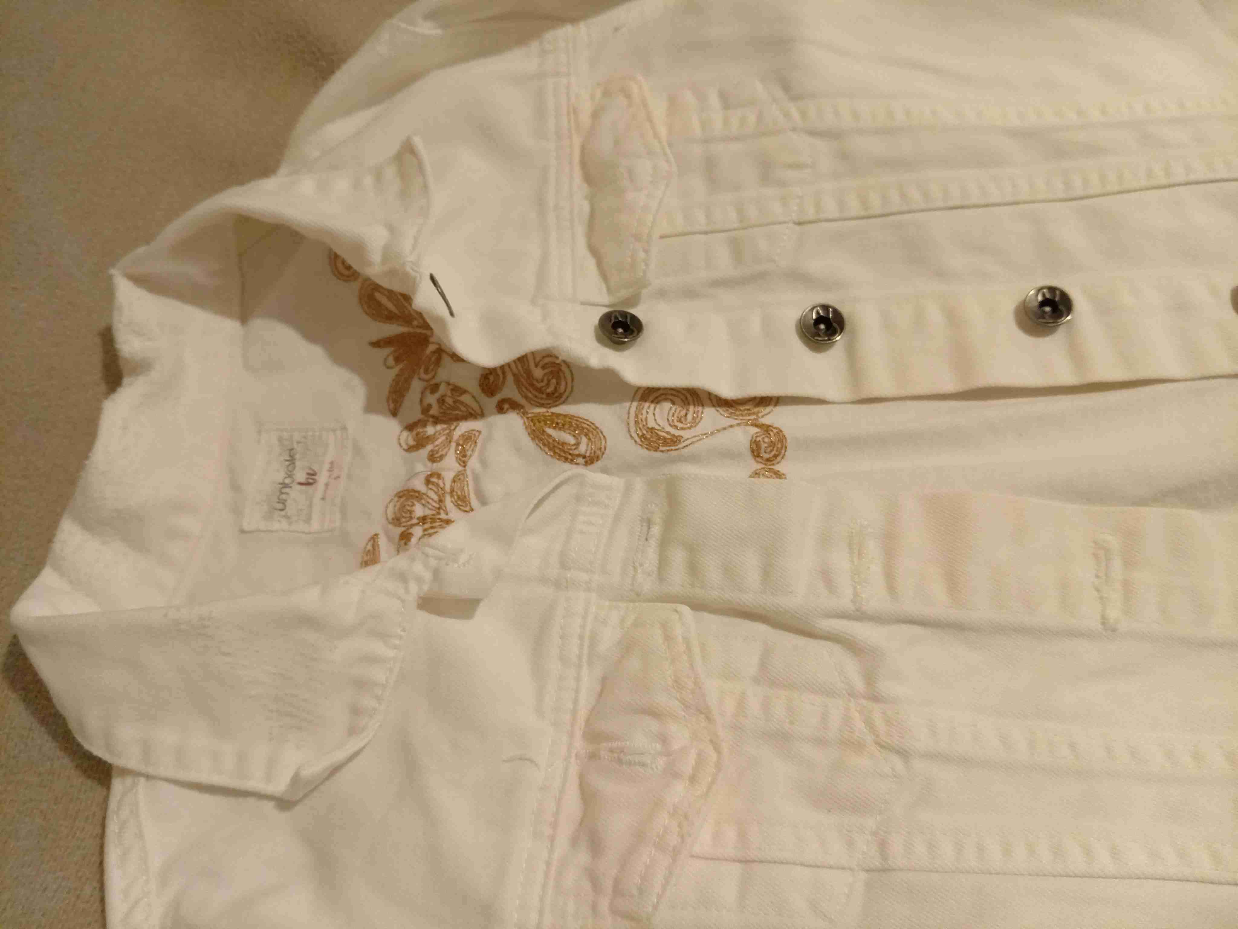 Chaqueta blanca de mezclilla - 1