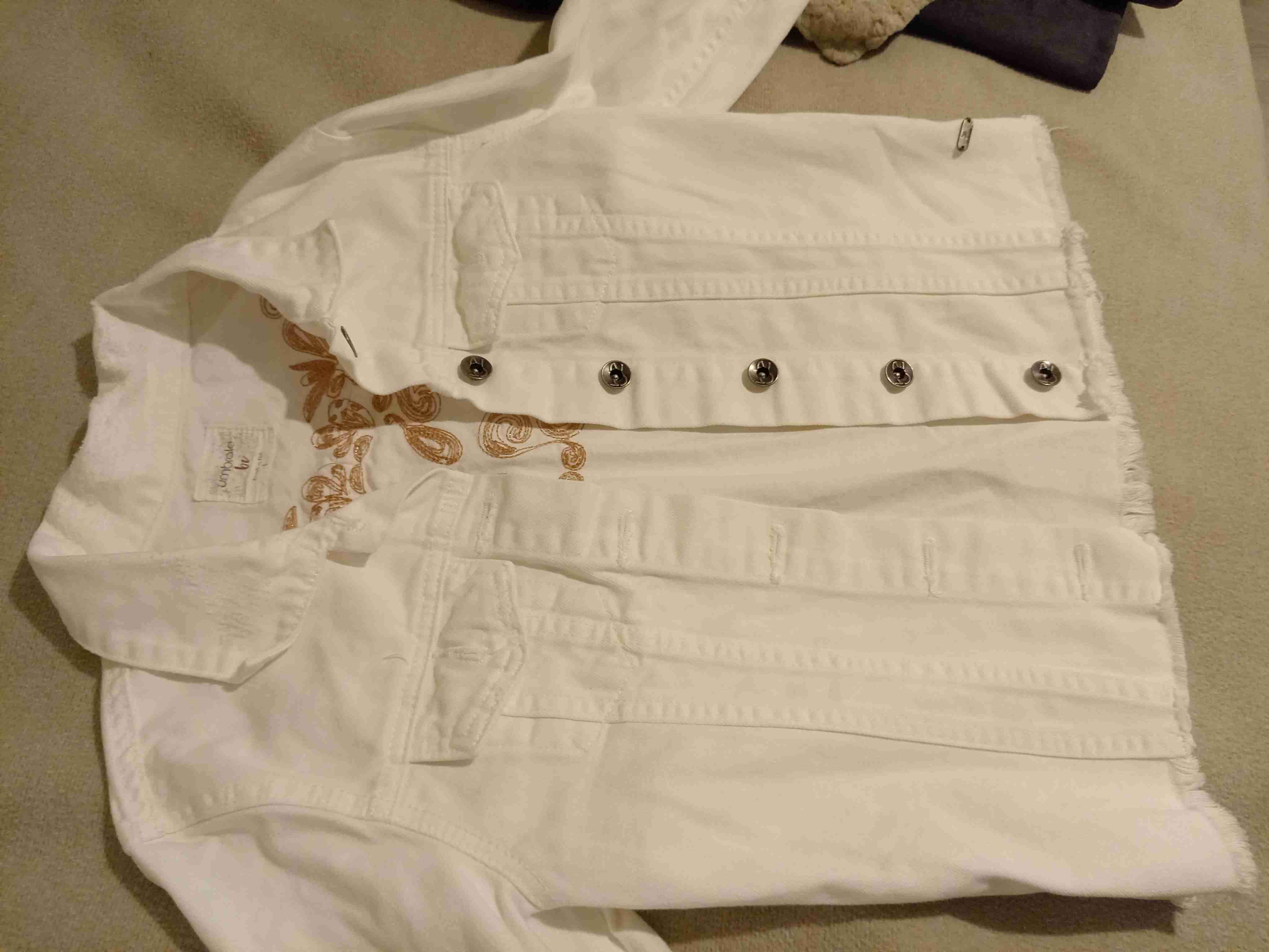 Chaqueta blanca de mezclilla - 3