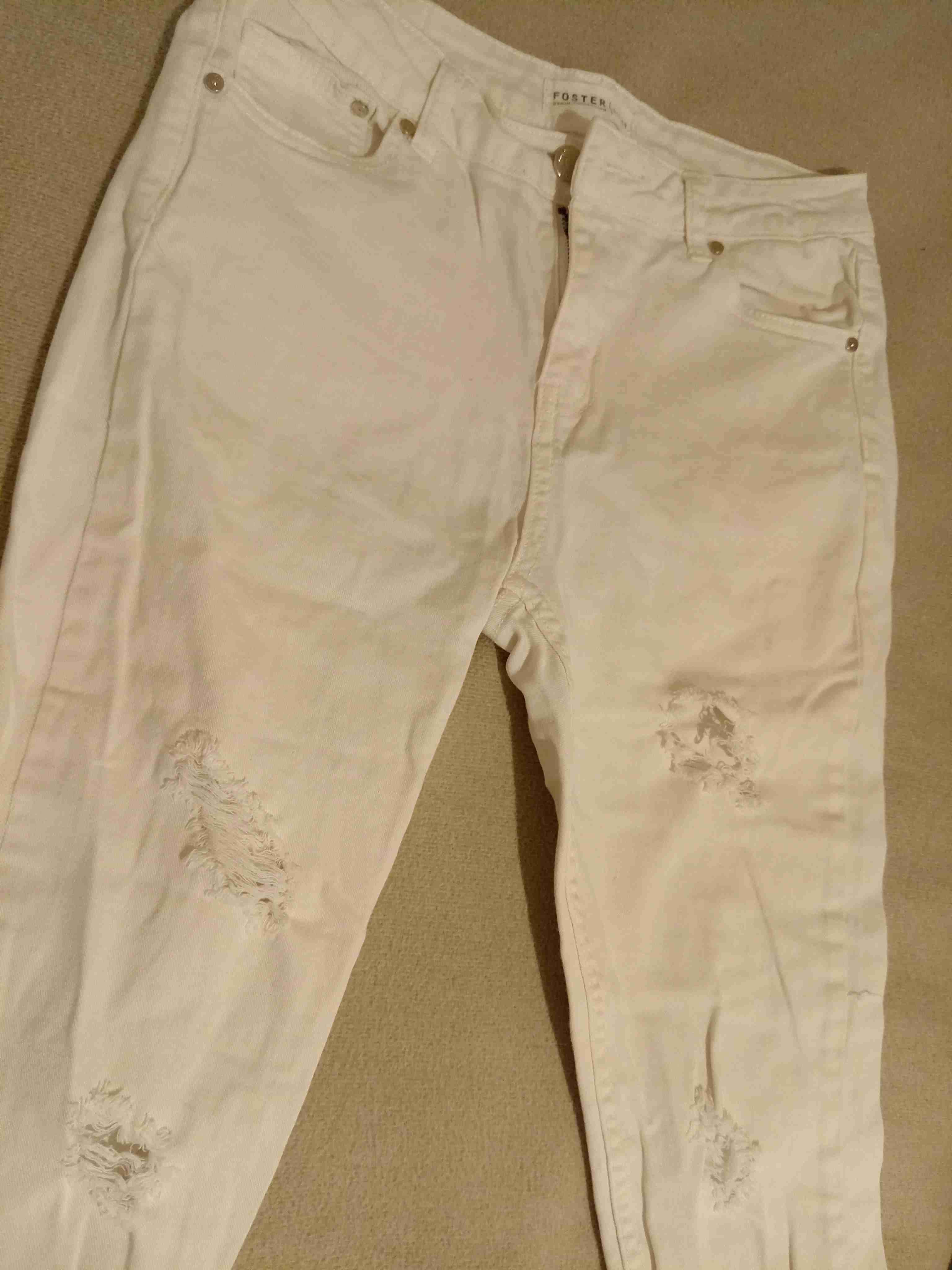 Chaqueta blanca de mezclilla - 4