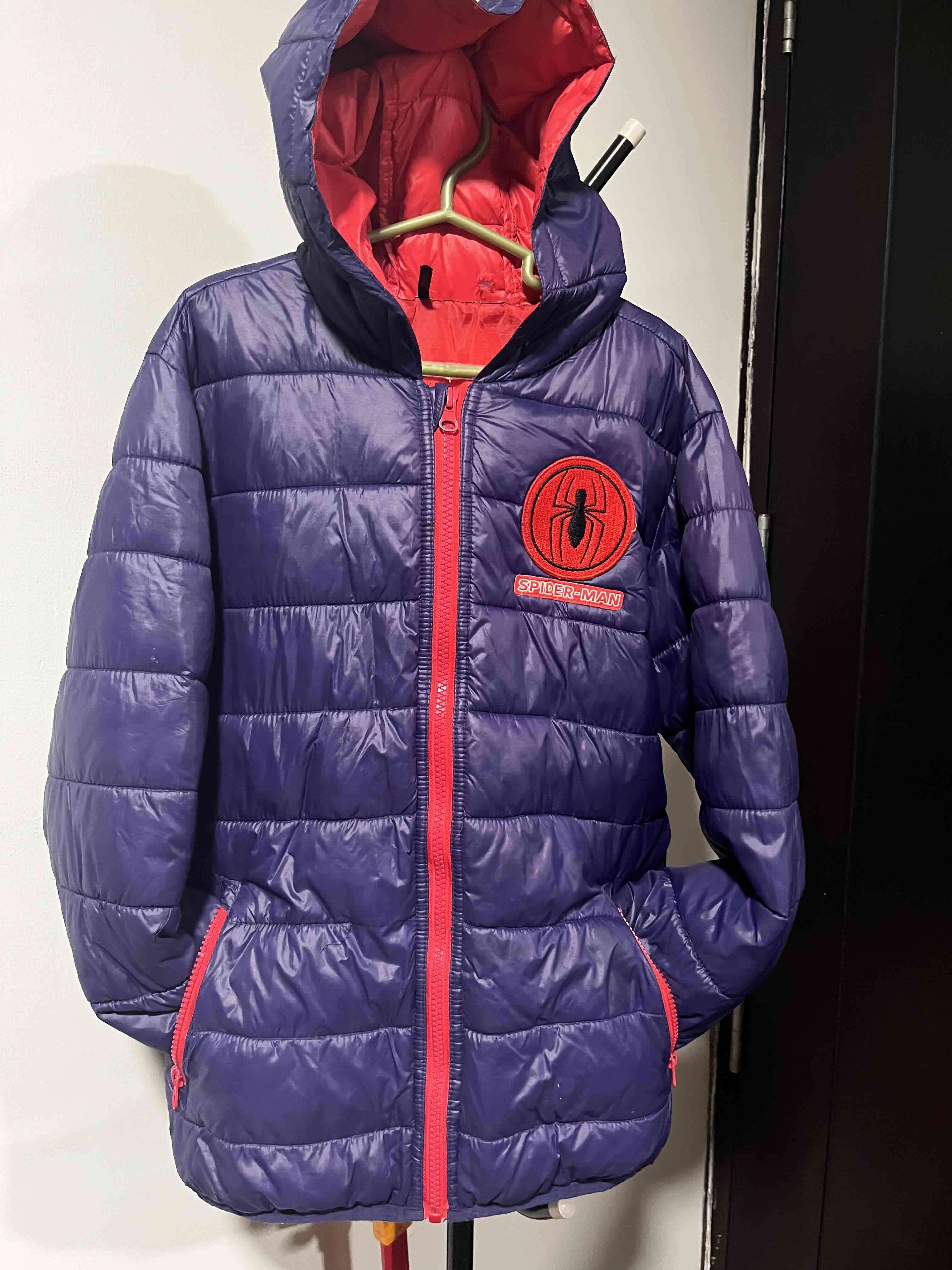Chaqueta azul Spiderman con capucha talla 10 - 1