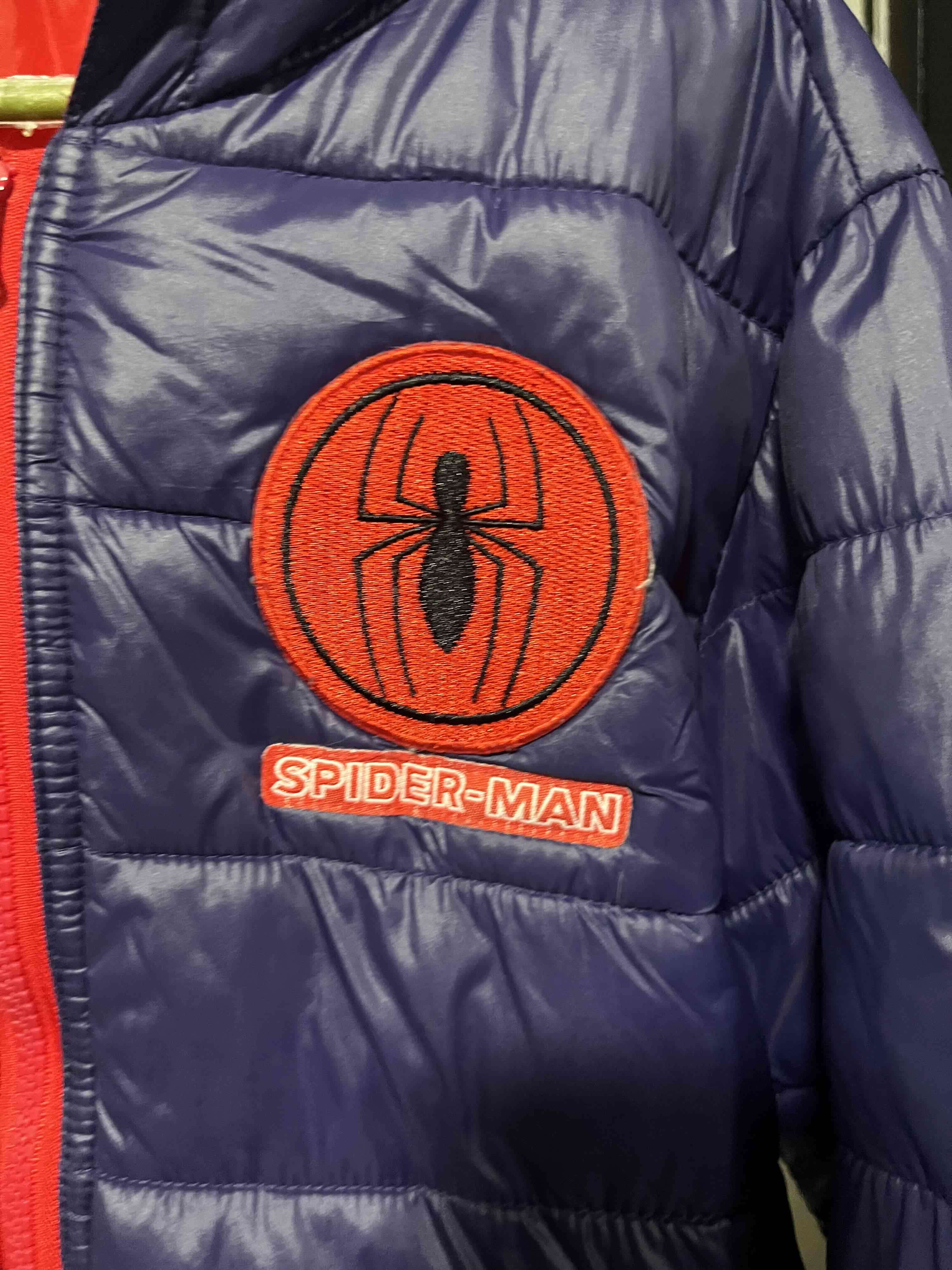 Chaqueta azul Spiderman con capucha talla 10 - 3