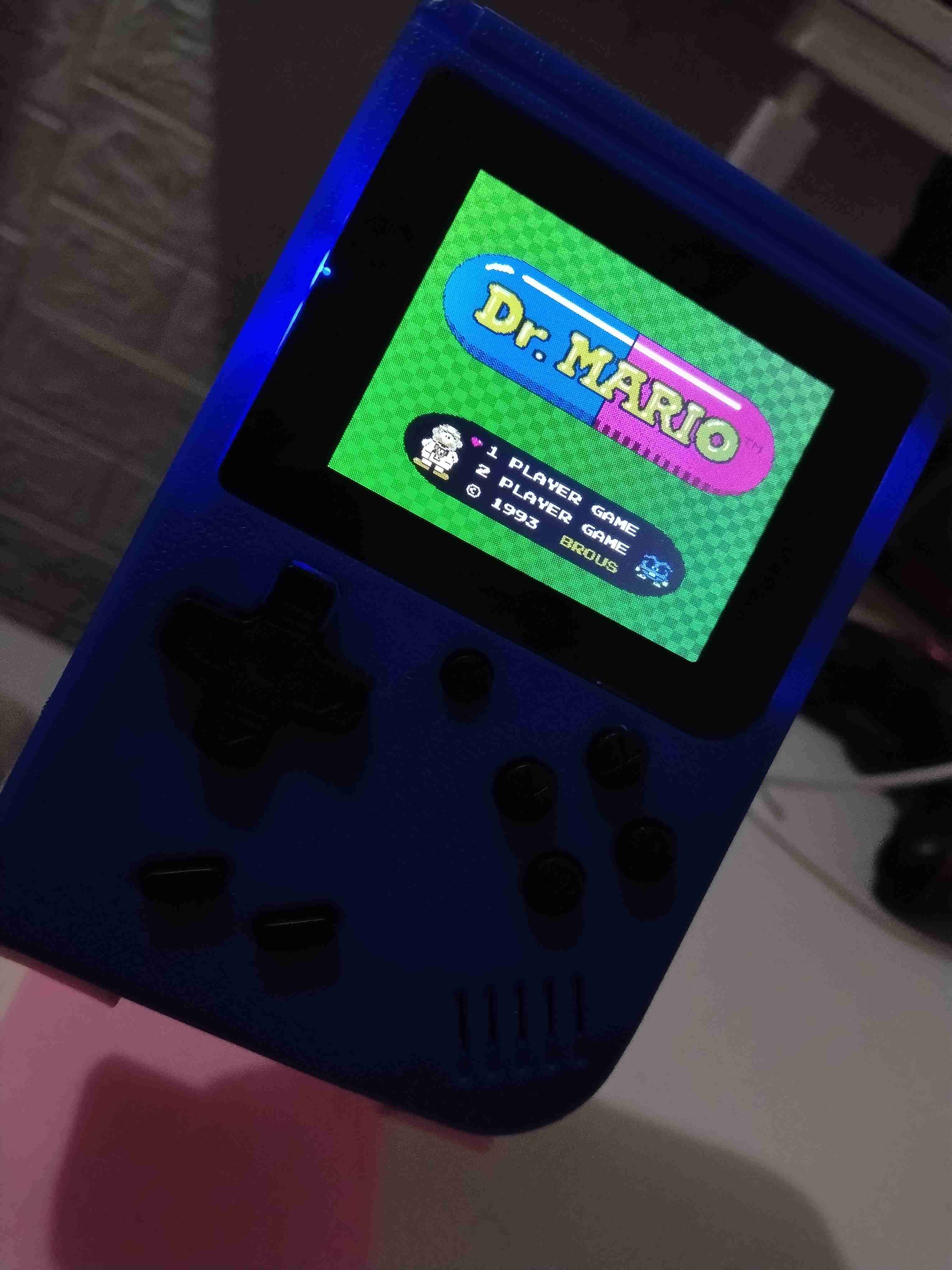 Consola portátil retro azul NES 400 juegos retros - miniatura 1