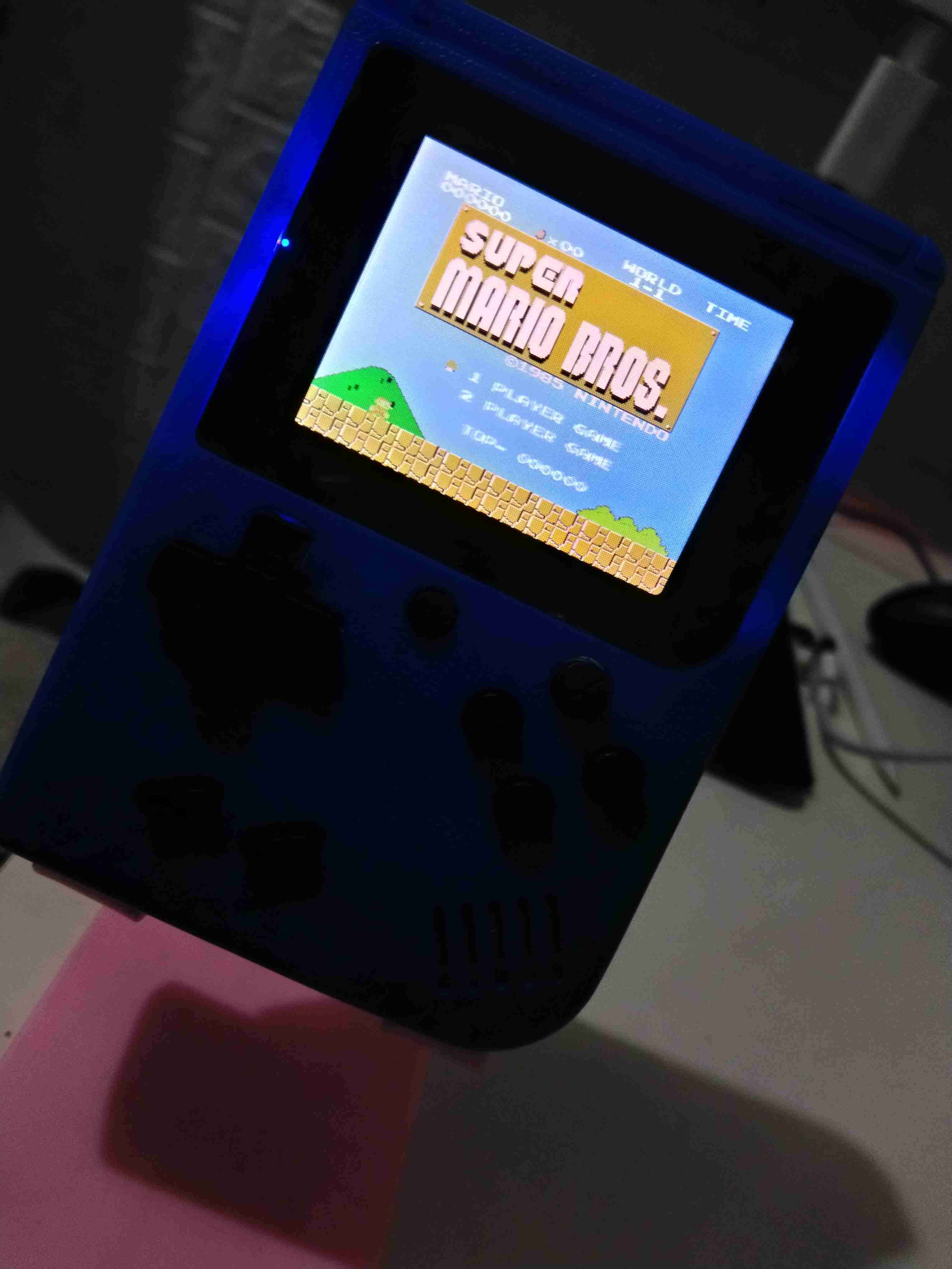 Consola portátil retro azul NES 400 juegos retros - miniatura 2