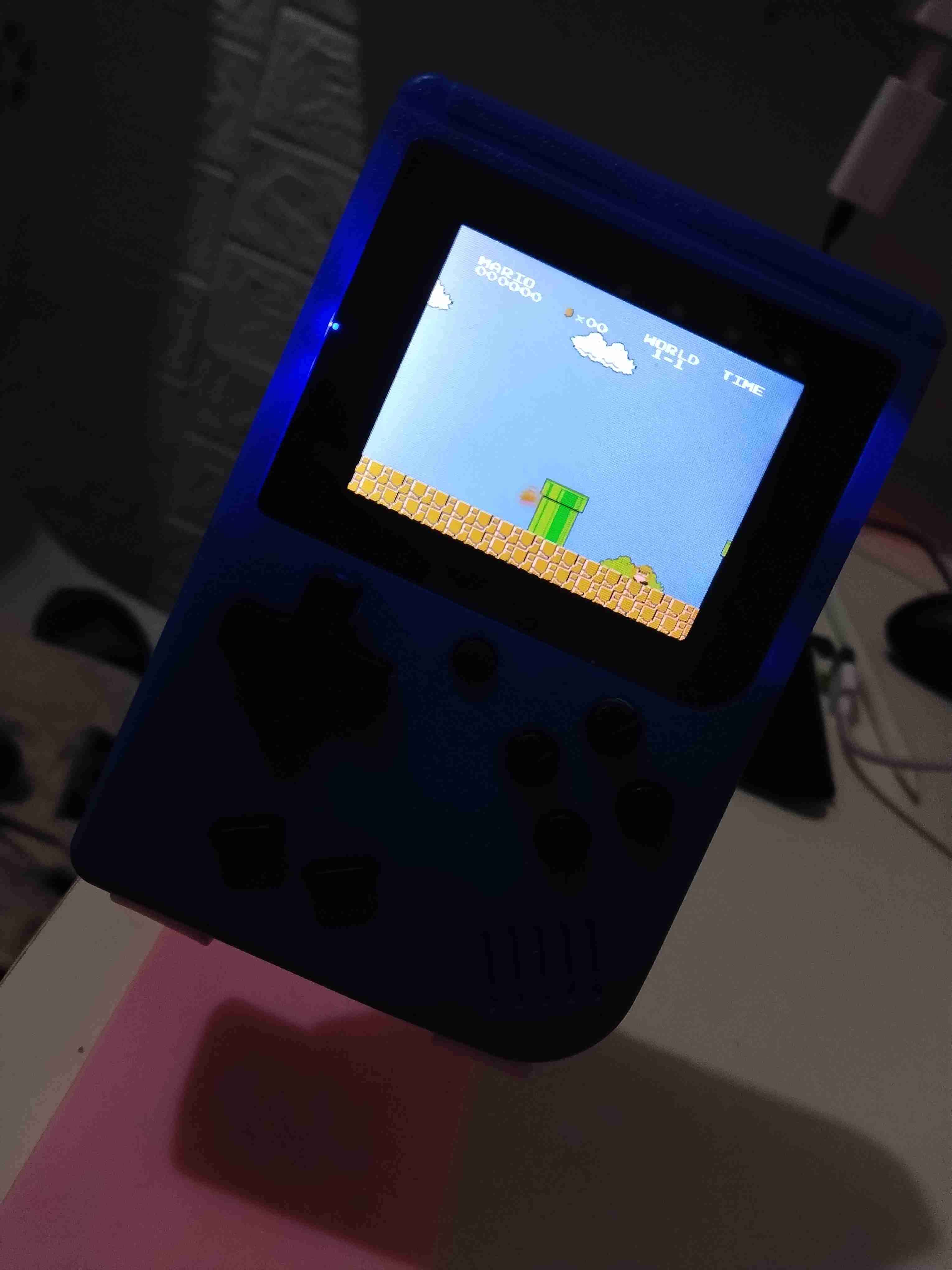 Consola portátil retro azul NES 400 juegos retros - miniatura 3