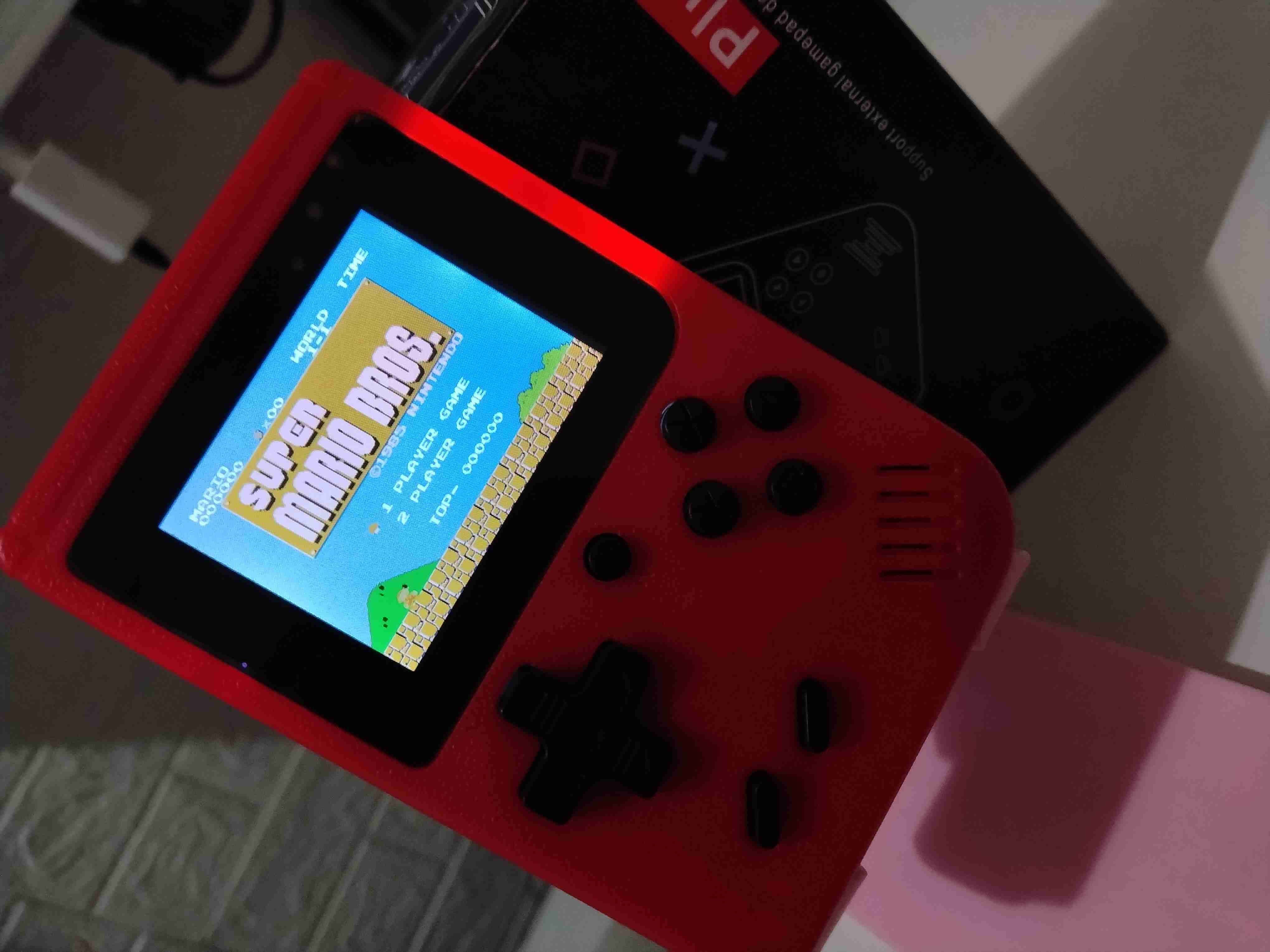 Consola portátil retro roja NES 8 bits 400 juegos - miniatura 4