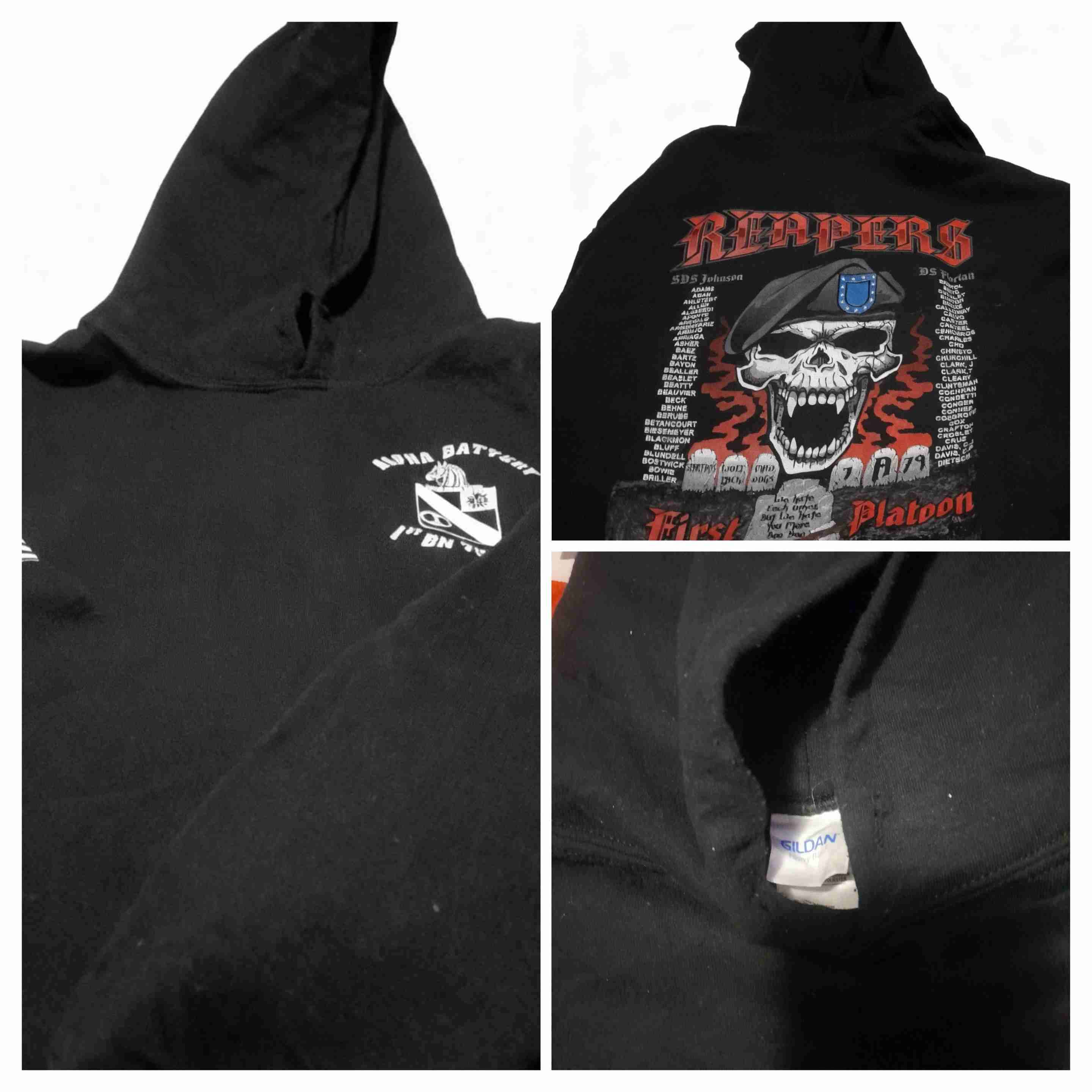 Polerón negro militar Gildan - miniatura 1