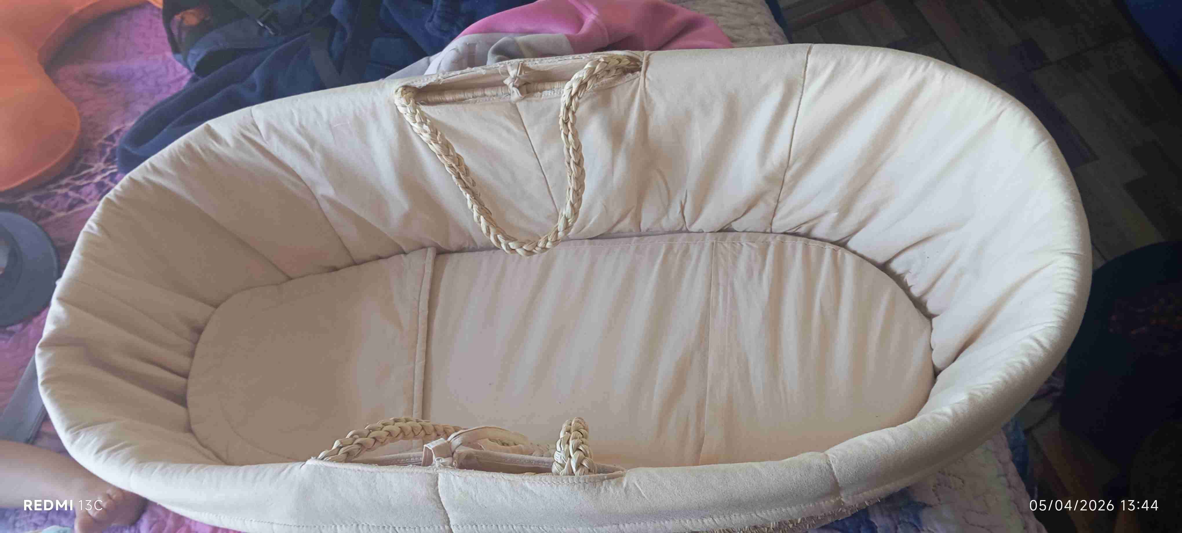 Moises de bebé beige - miniatura 1