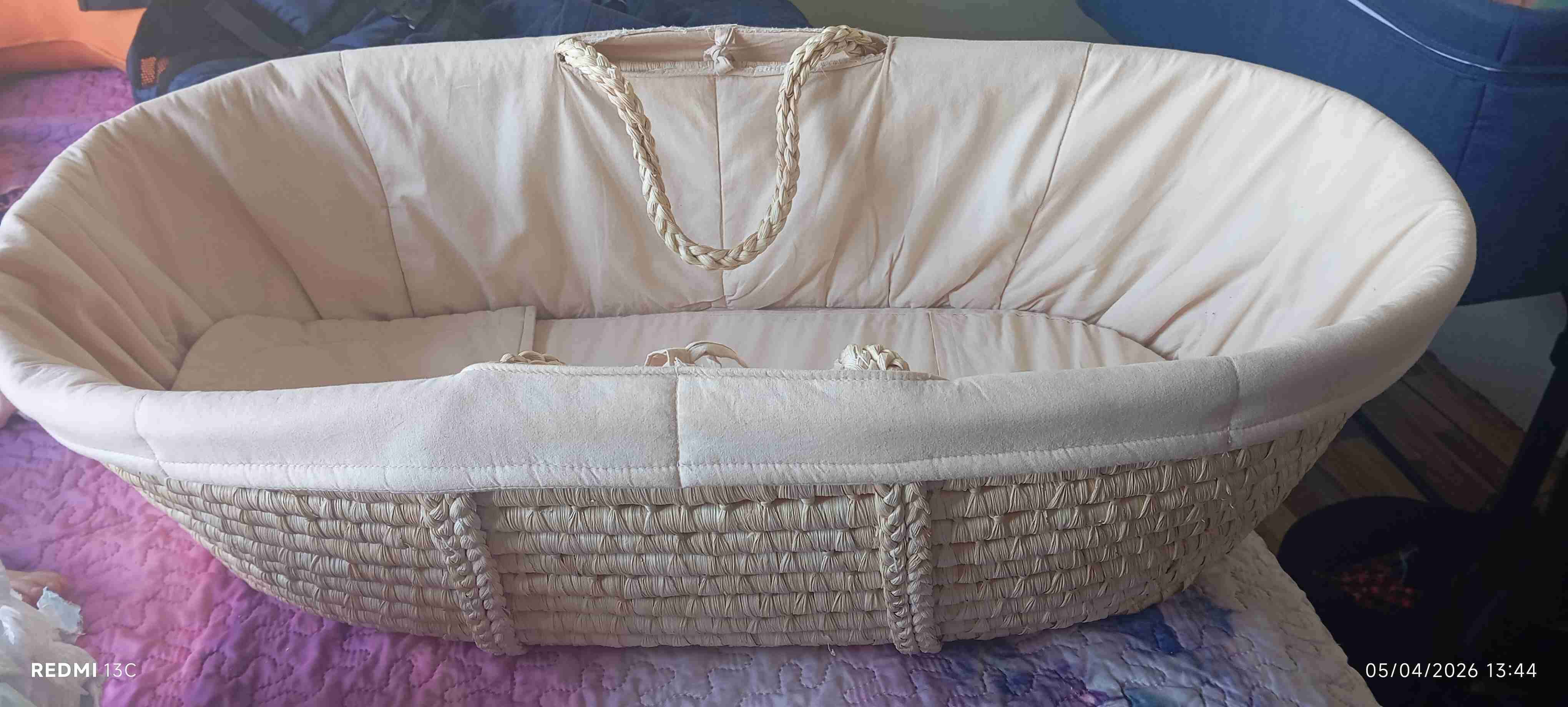 Moises de bebé beige - miniatura 3