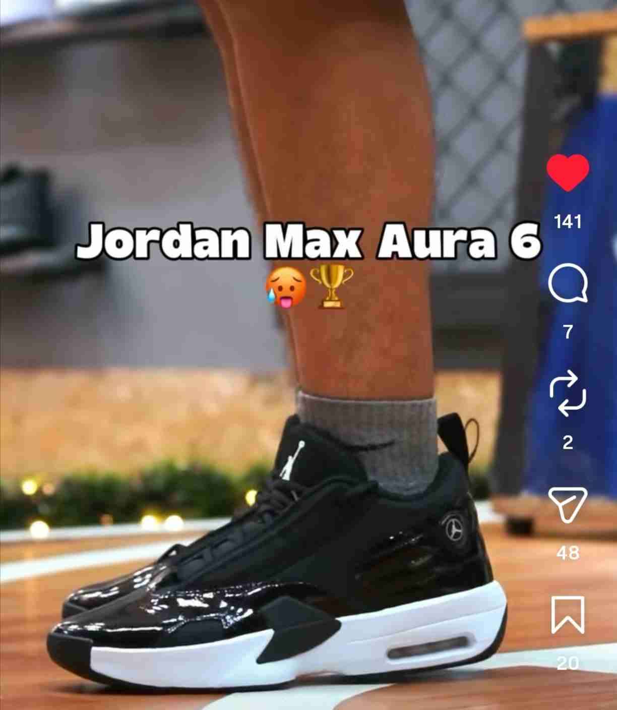 Zapatillas Jordan Max Aura 6 negras - miniatura 1