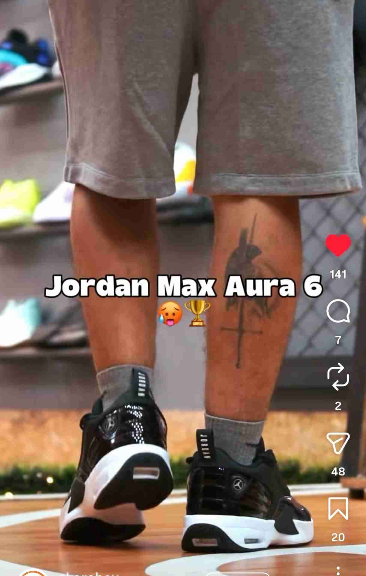 Zapatillas Jordan Max Aura 6 negras - miniatura 2