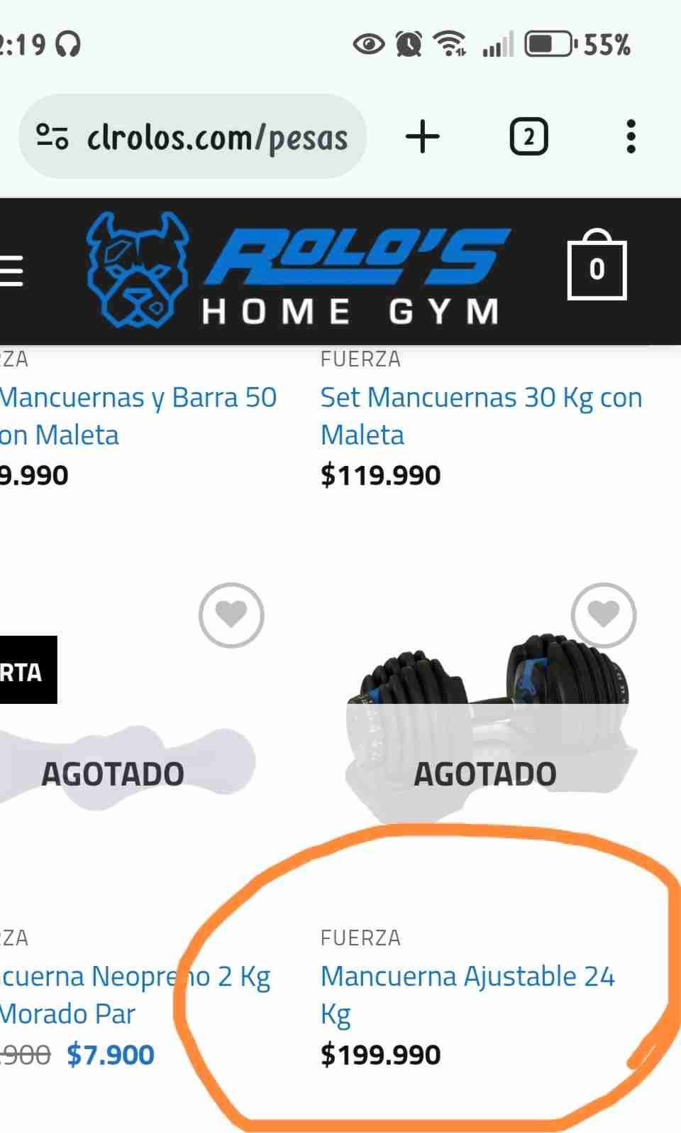 Mancuerna ajustable(dumbell) - miniatura 4