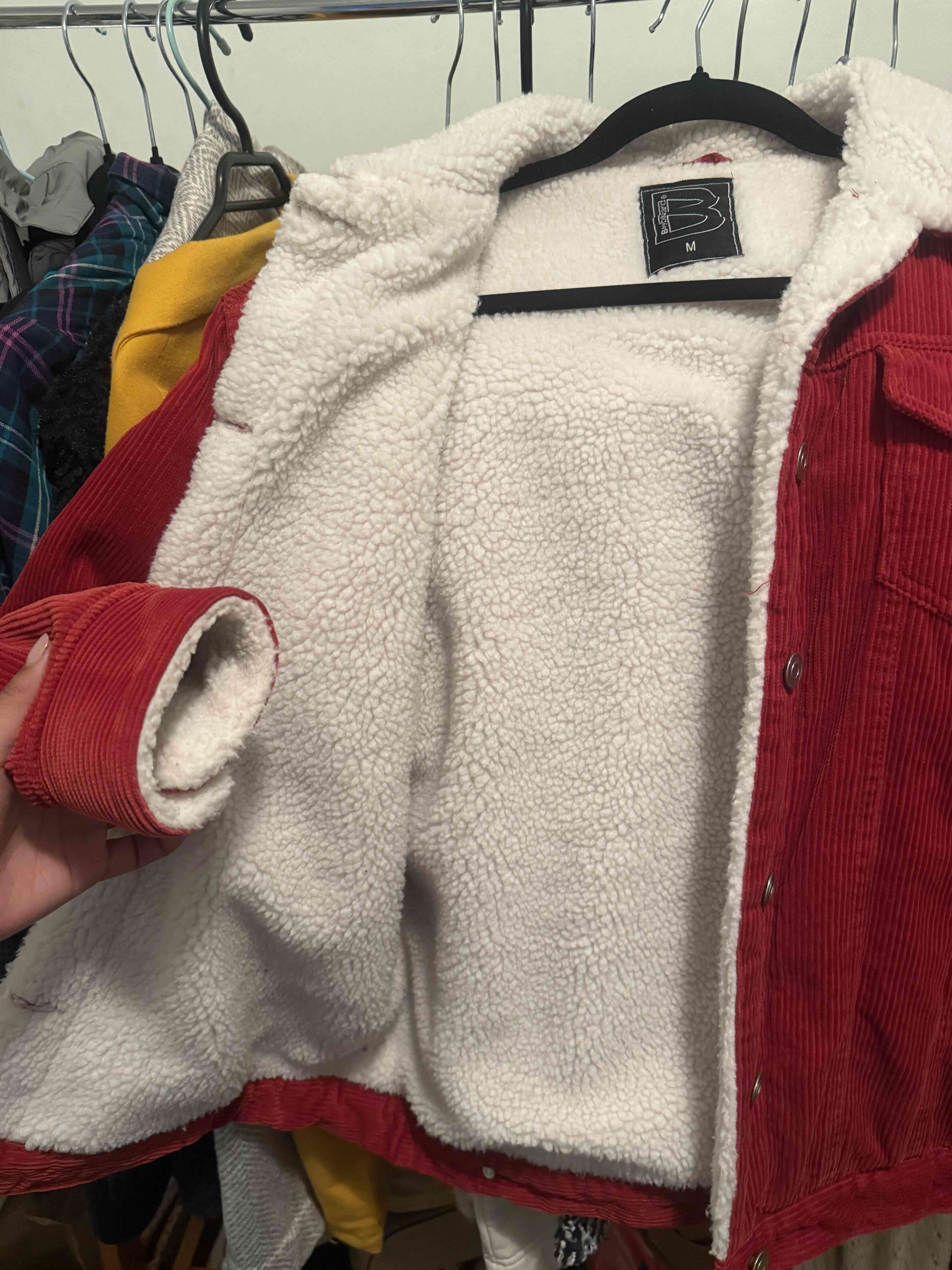 Cazadora roja con interior de felpa - 2