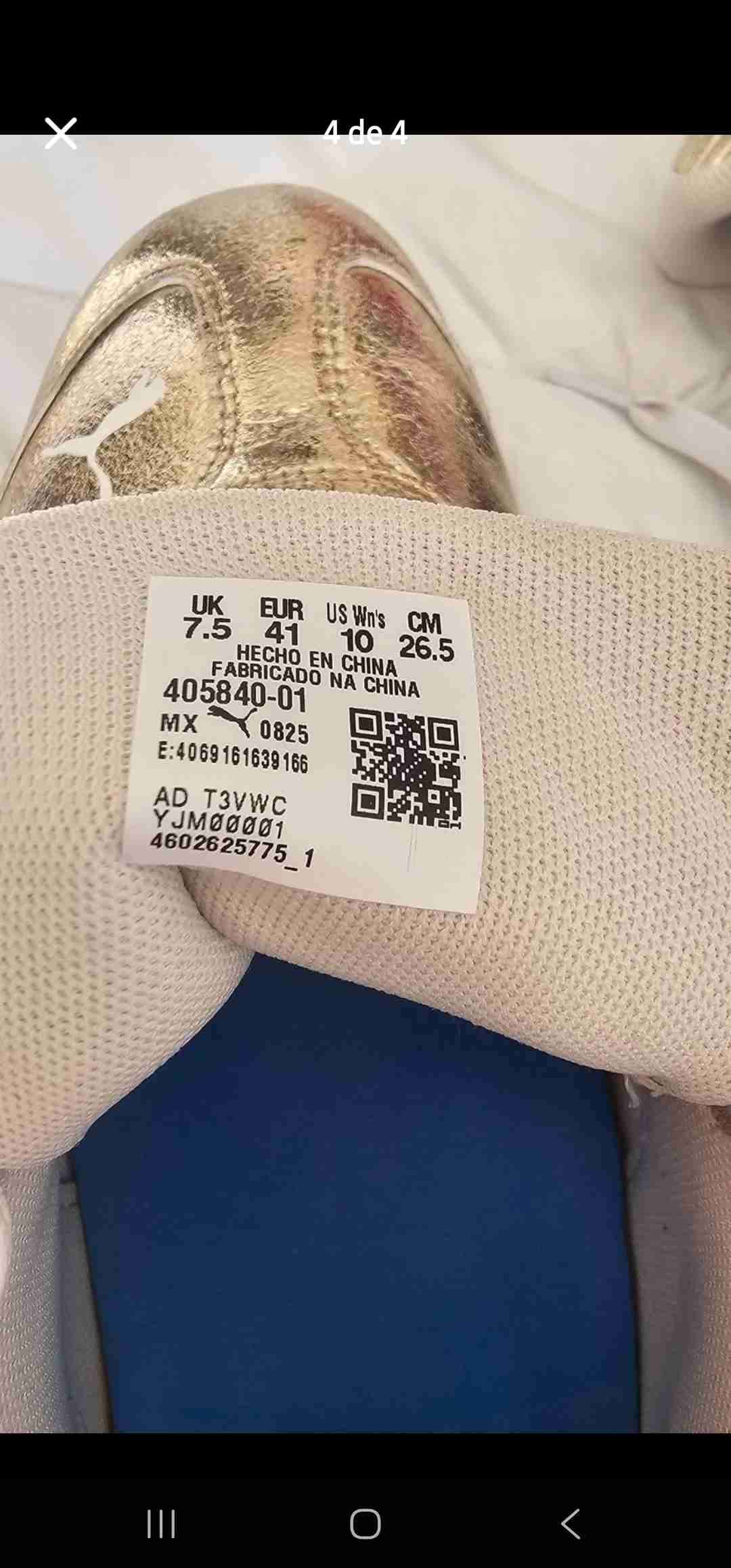 Zapatillas doradas Puma mujer Speedcat - miniatura 4