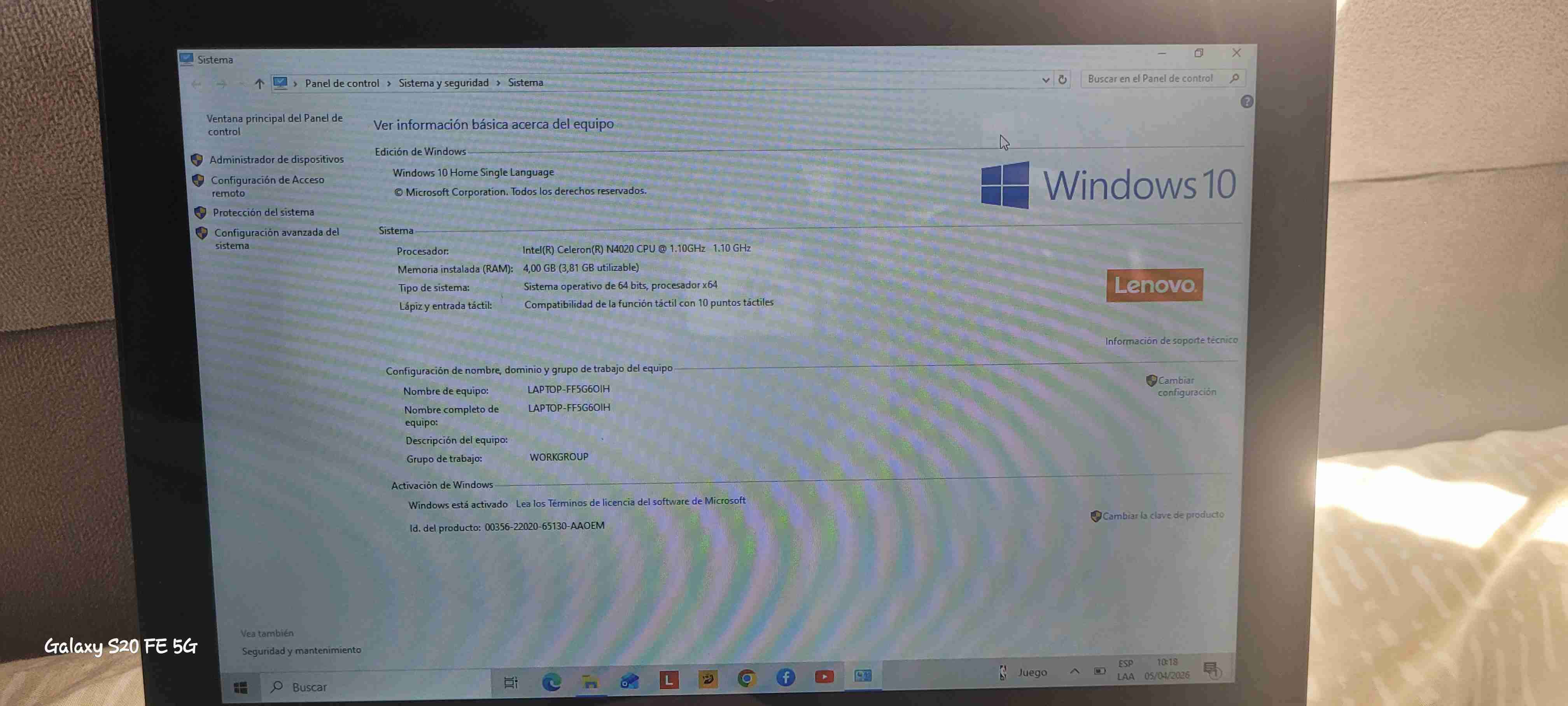 Notebook gris pantalla HD - miniatura 5